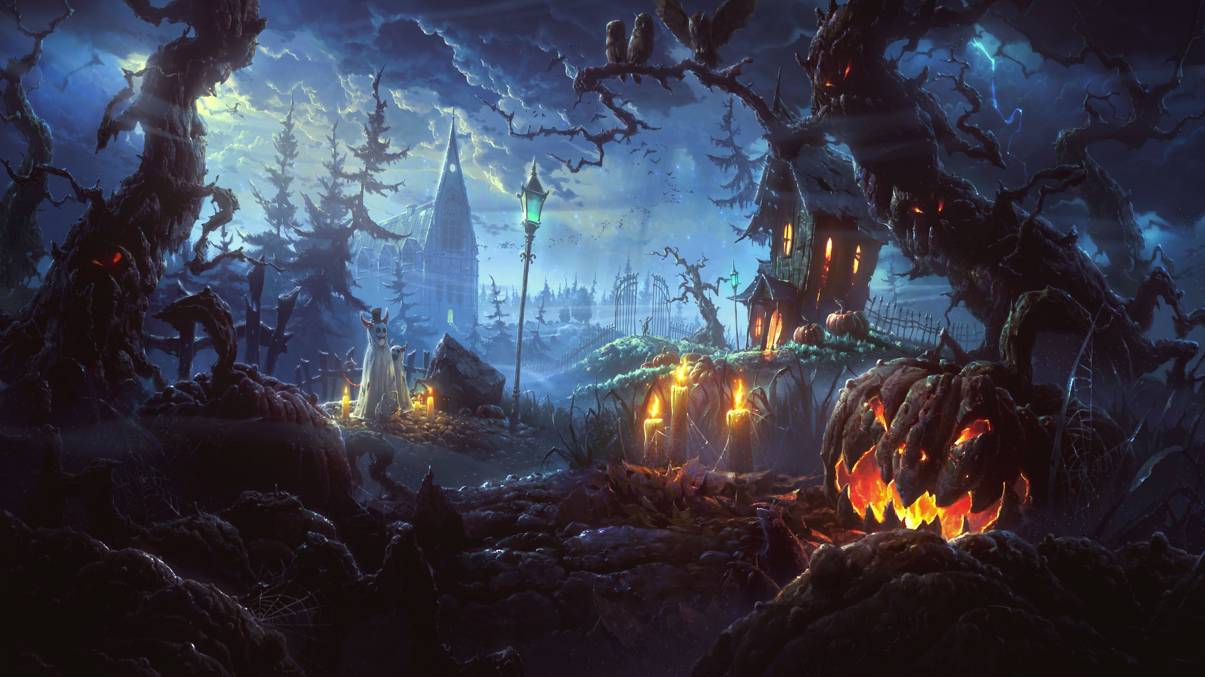 Halloween Landscape Wallpapers