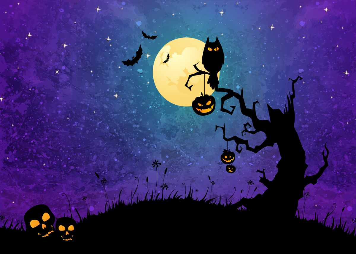 Halloween Night Background