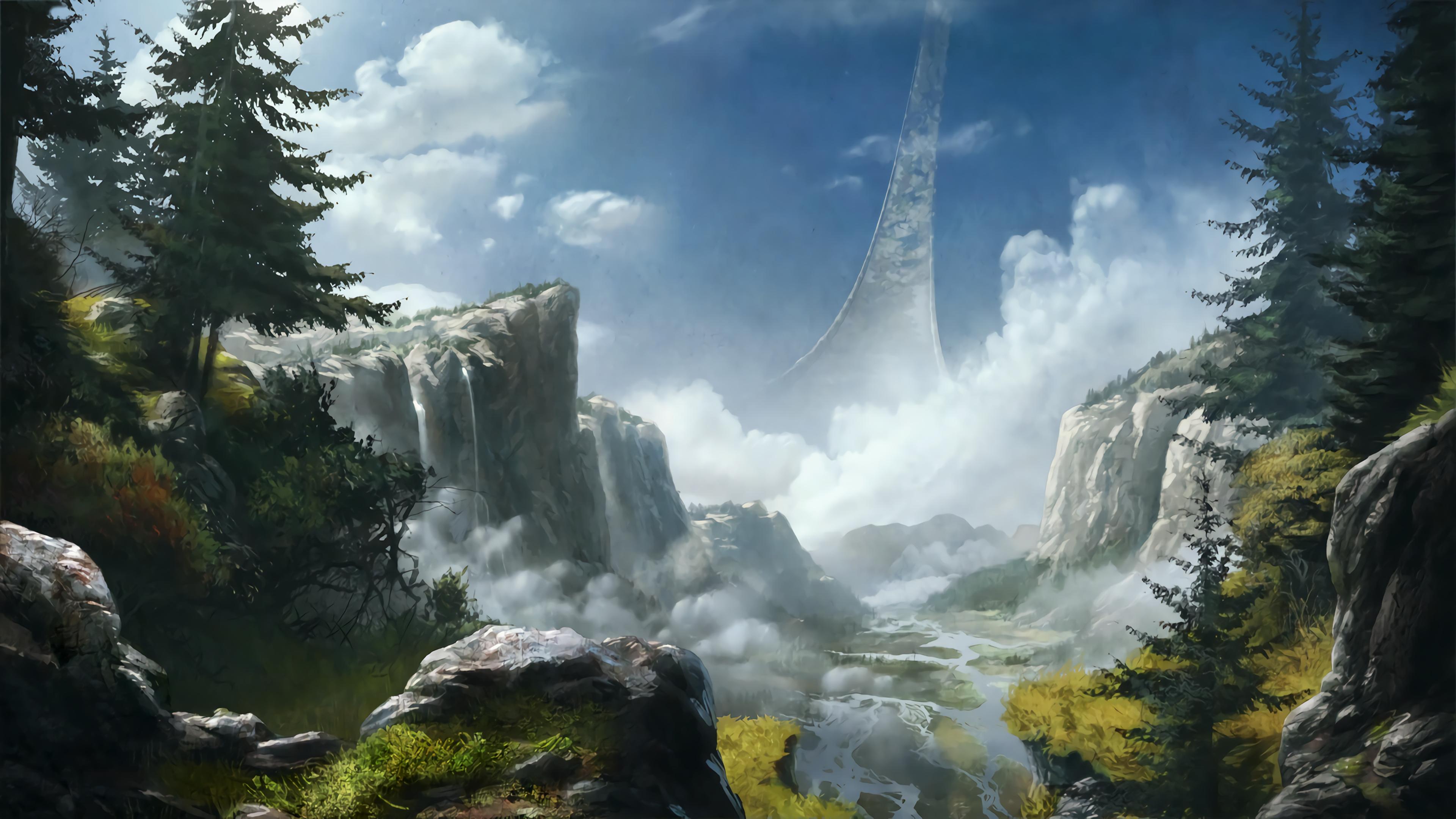 Halo Scenery Backgrounds