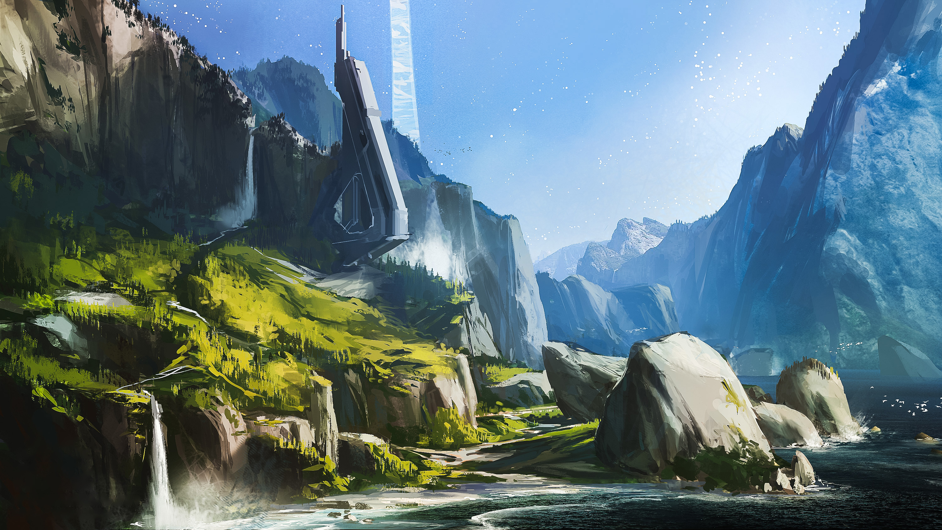 Halo Scenery Backgrounds