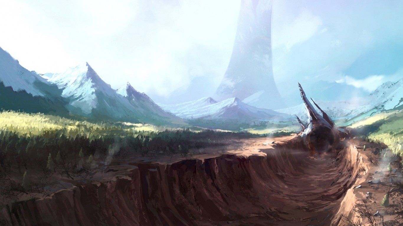 Halo Scenery Backgrounds