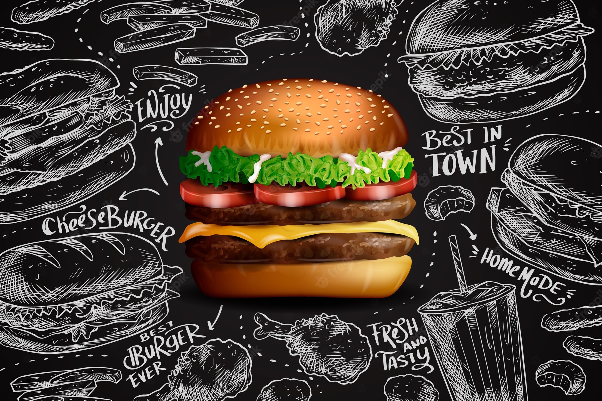 Hamburger Backgrounds