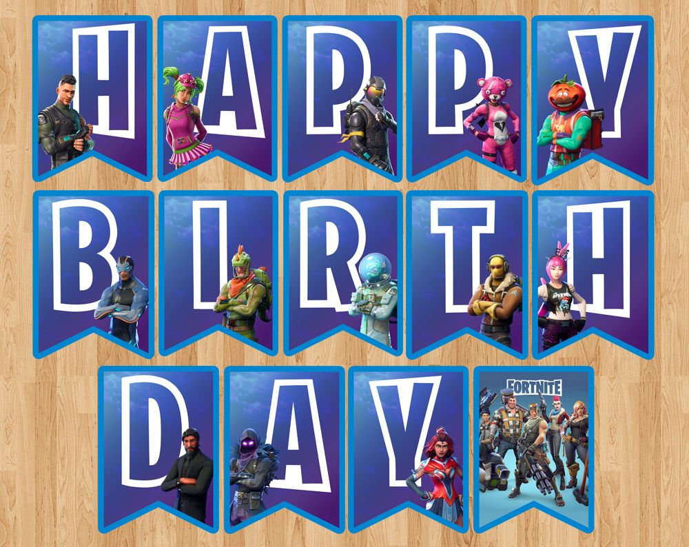 Happy Birthday Fortnite Images Wallpapers