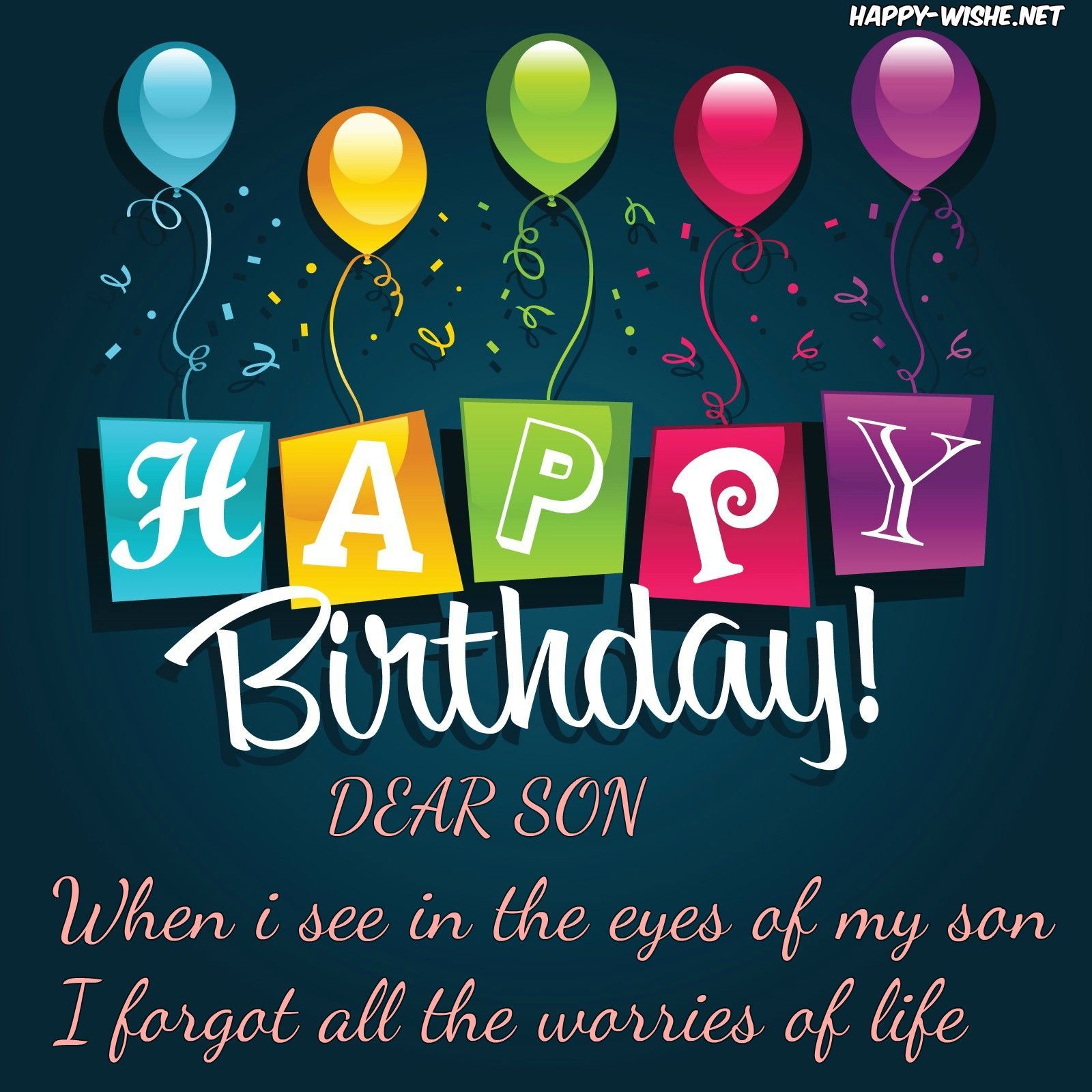 Happy Birthday To My Son Images Wallpapers