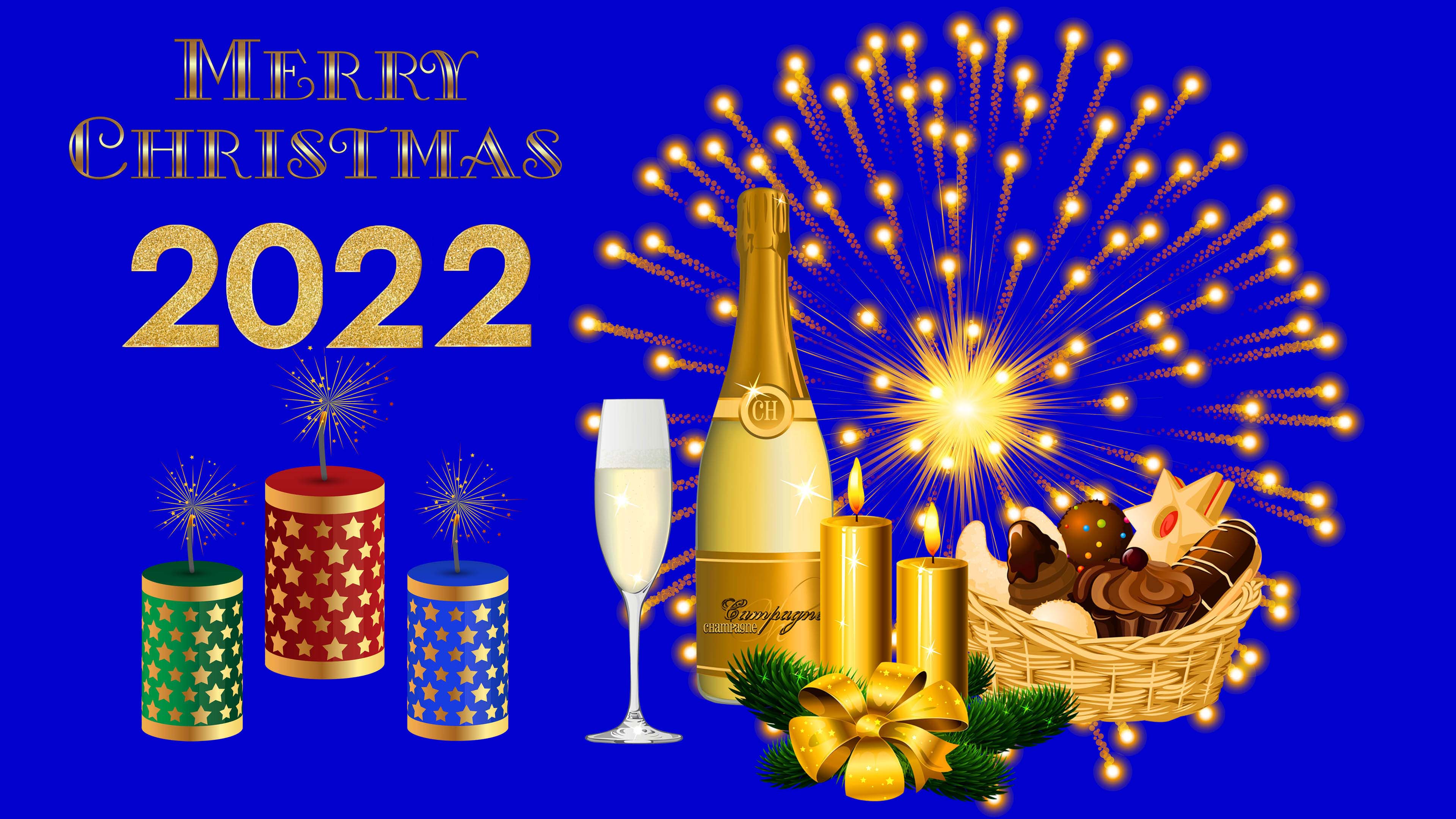 Happy New Year And Merry Christmas 2019 Wallpapers