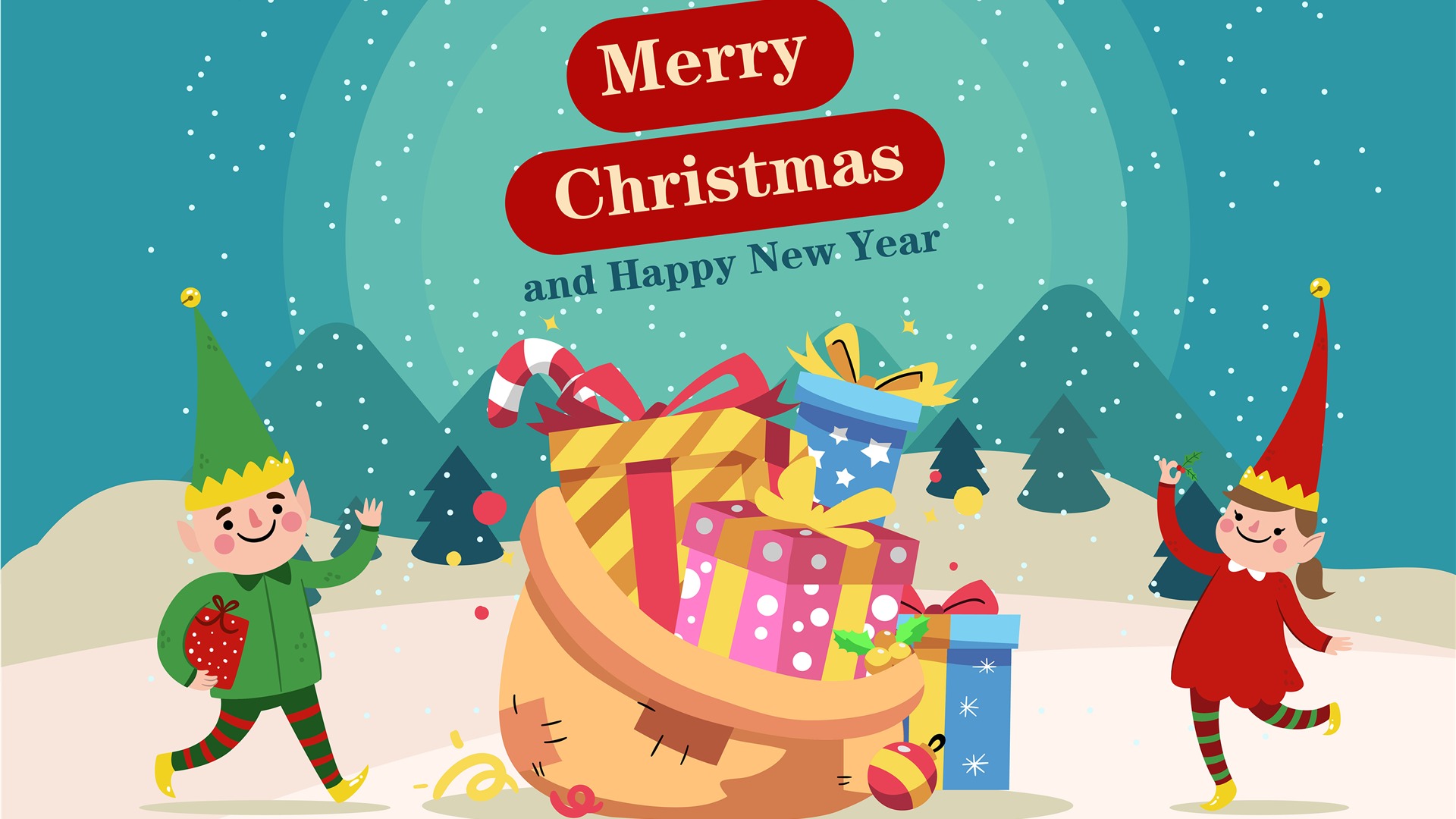 Happy New Year And Merry Christmas 2019 Wallpapers