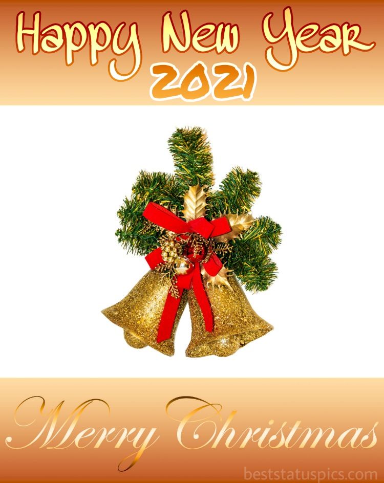 Happy New Year Merry Christmas 2021 Greeting Wallpapers