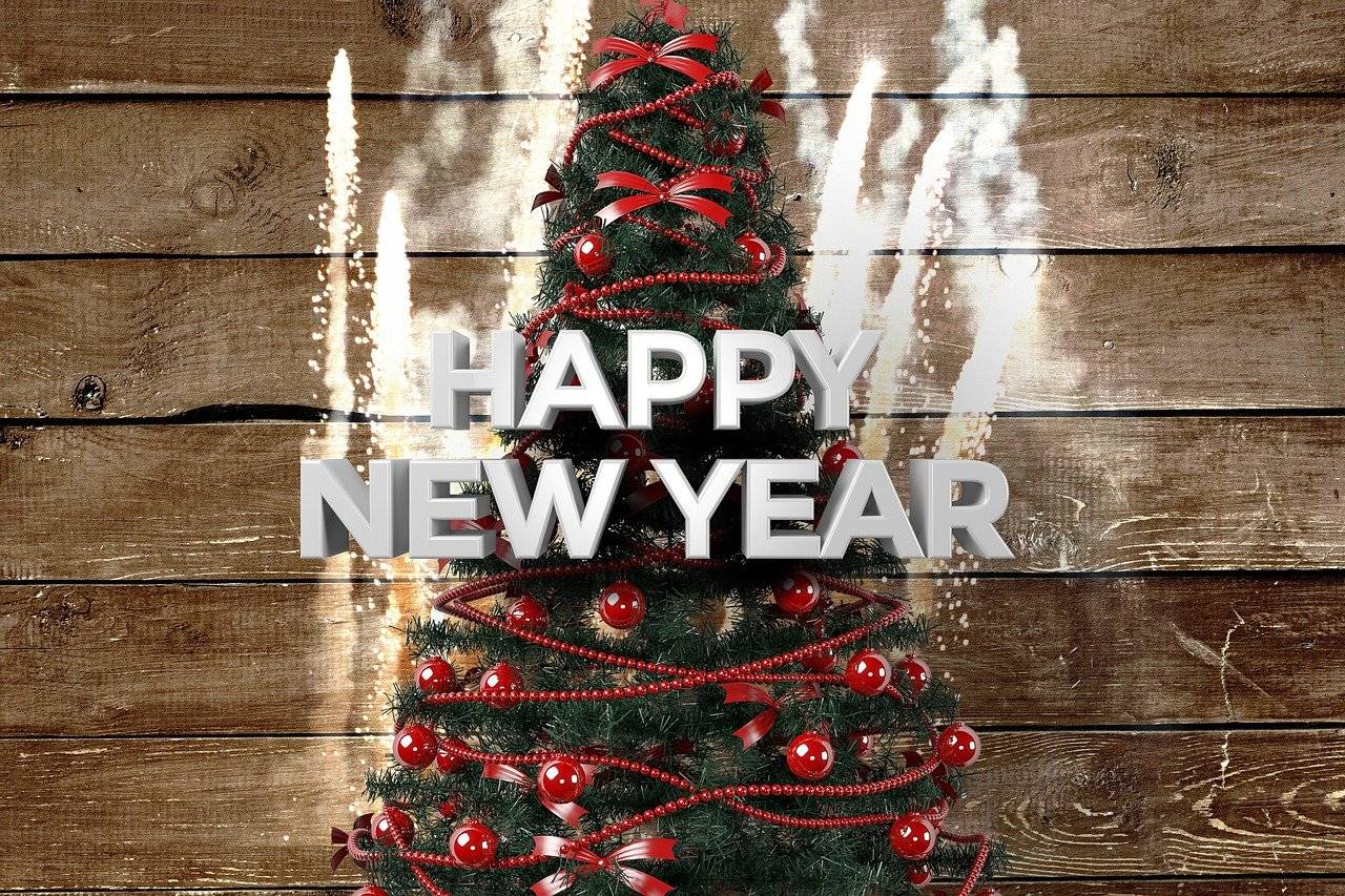 Happy New Year Merry Christmas 2021 Greeting Wallpapers