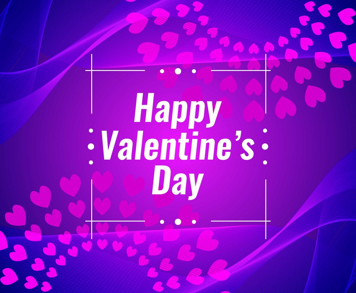 Happy Valentines Day Purple Wallpapers