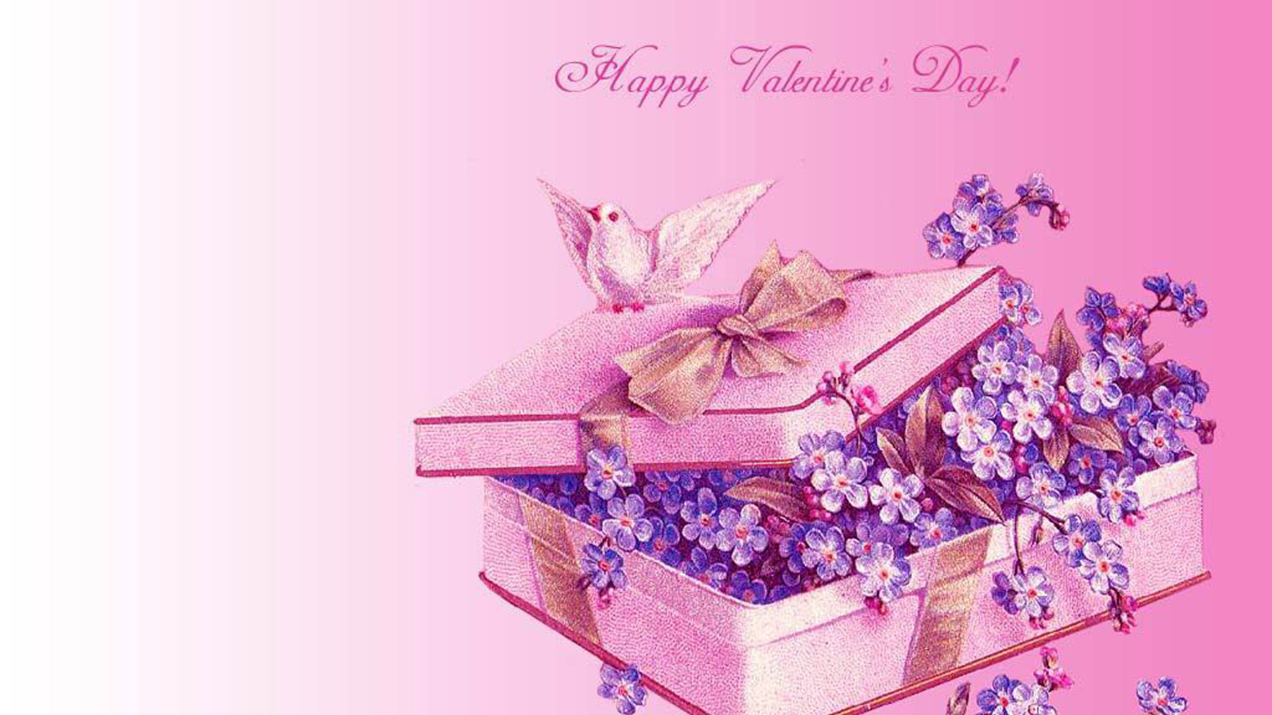 Happy Valentines Day Purple Wallpapers