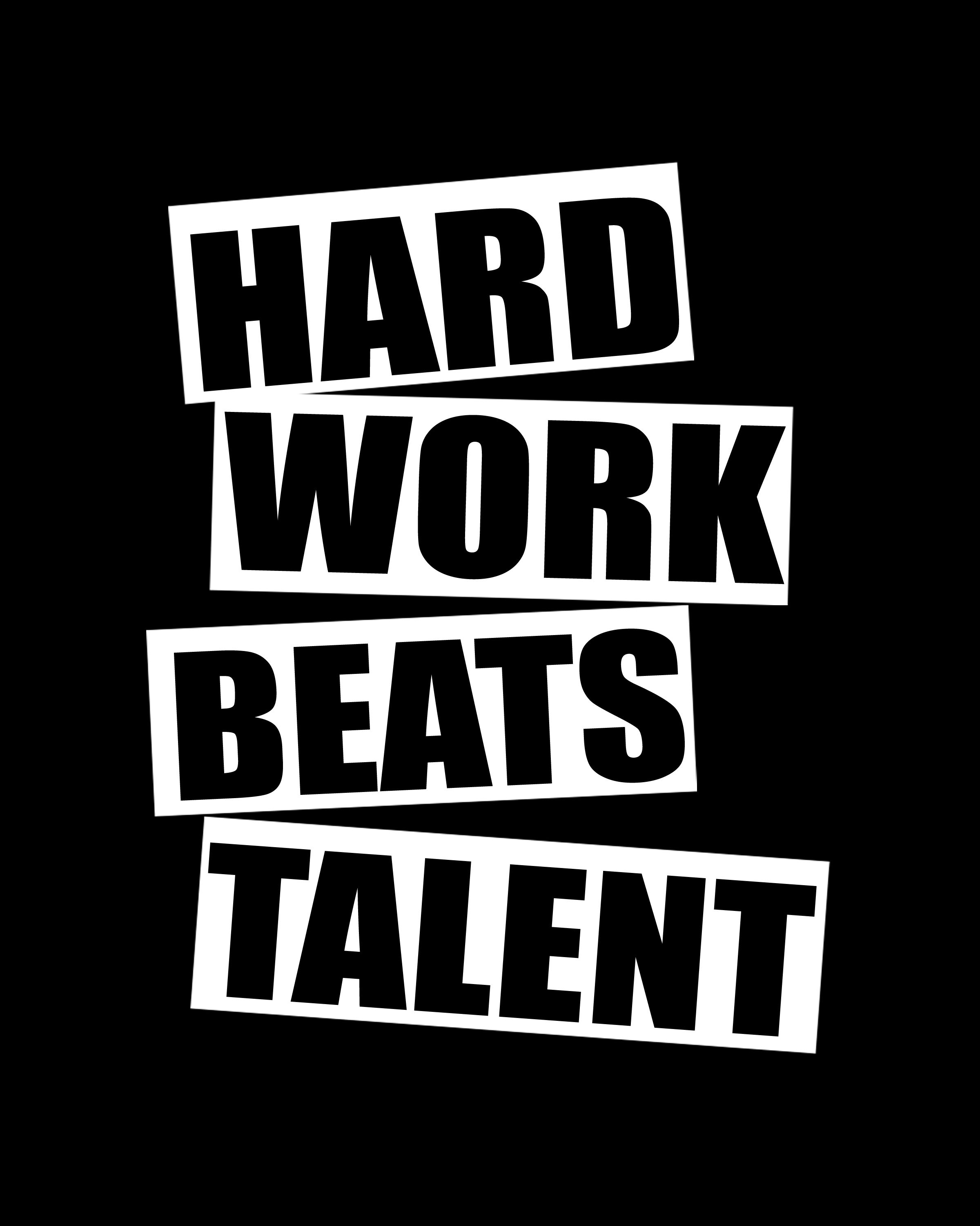 Hard Work Beats Talent Wallpapers