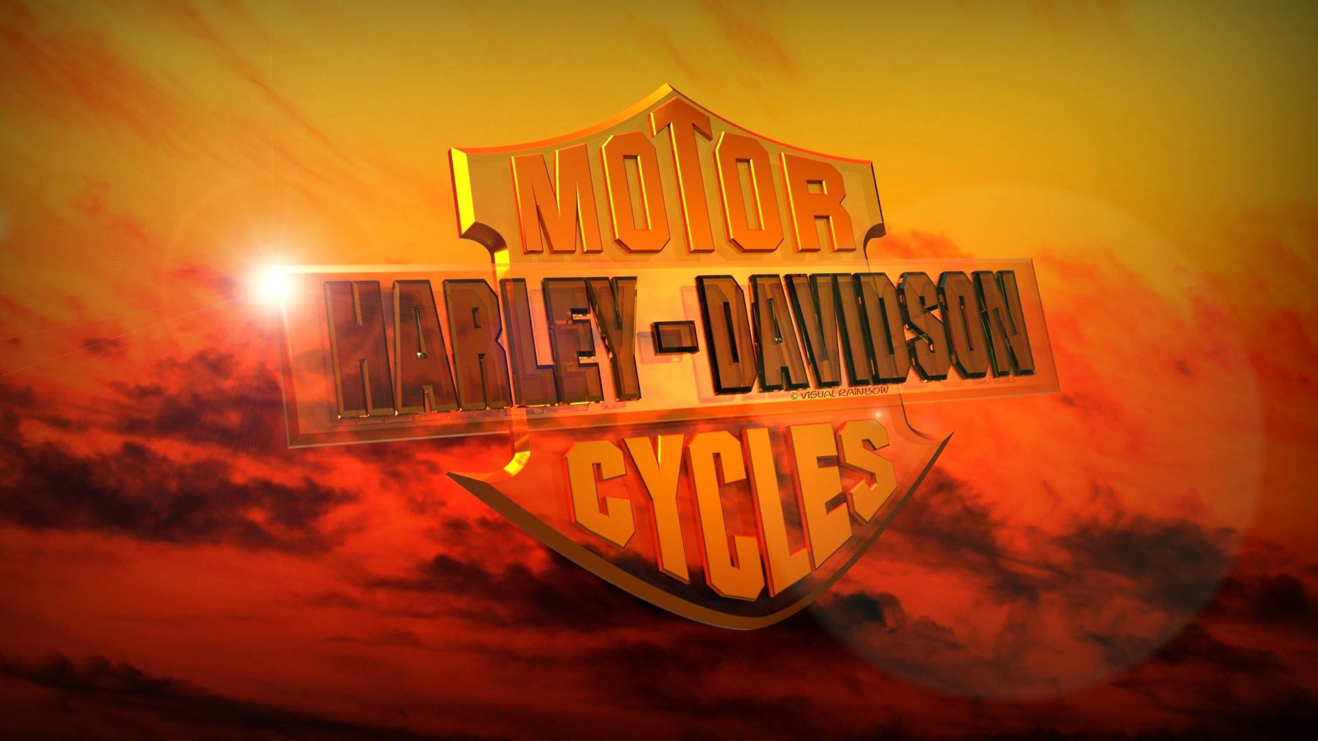 Harley Davidson Sunset Wallpapers