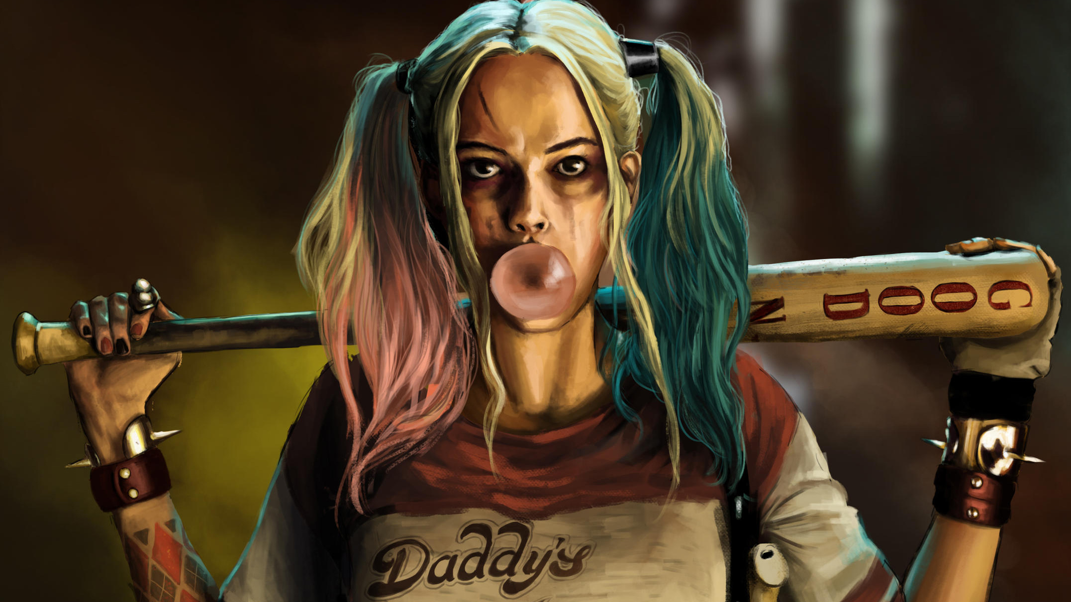 Harley Quinn With Baseball Bat Wallpapers