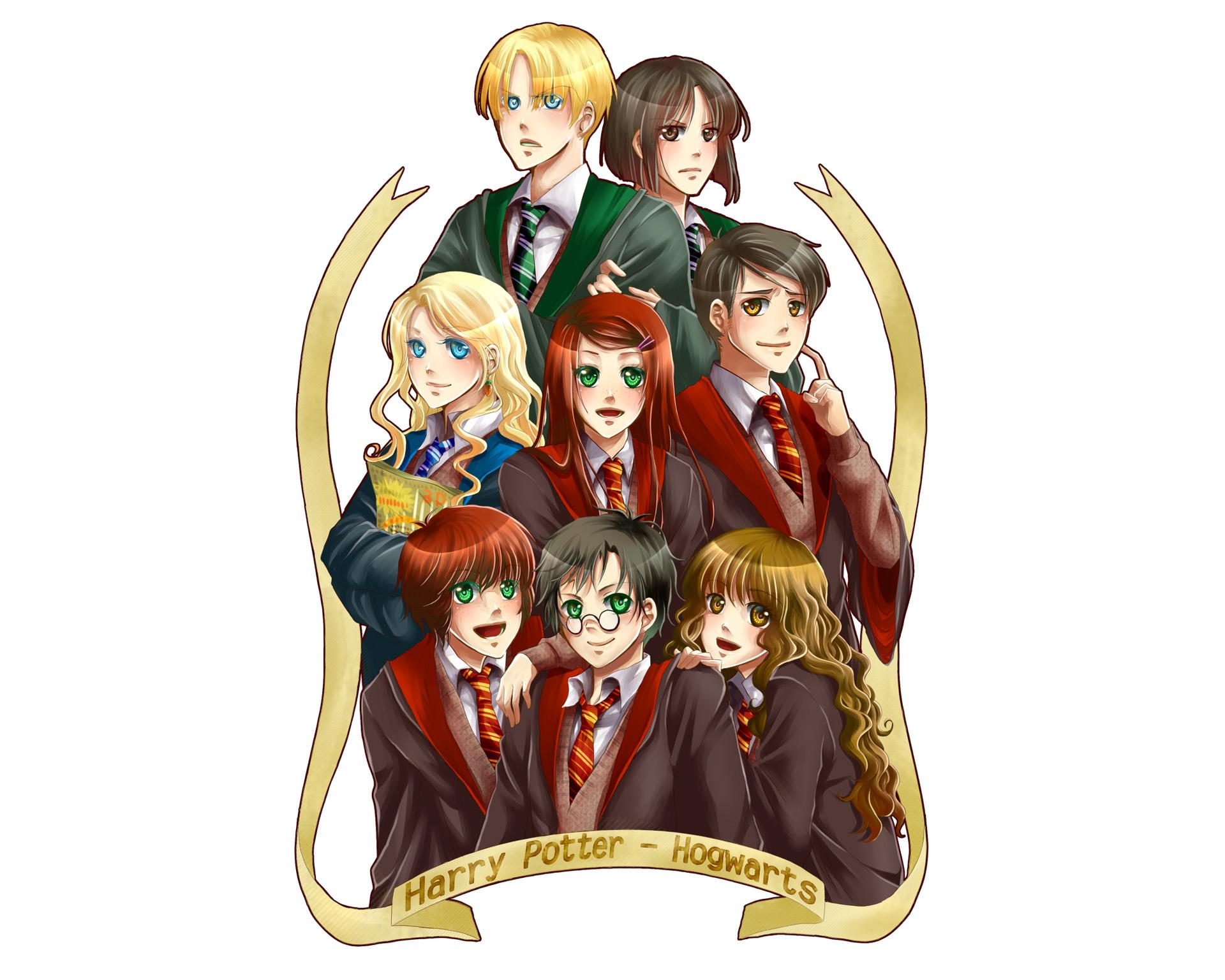 Harry Potter Characters Cartoons Wallpapers