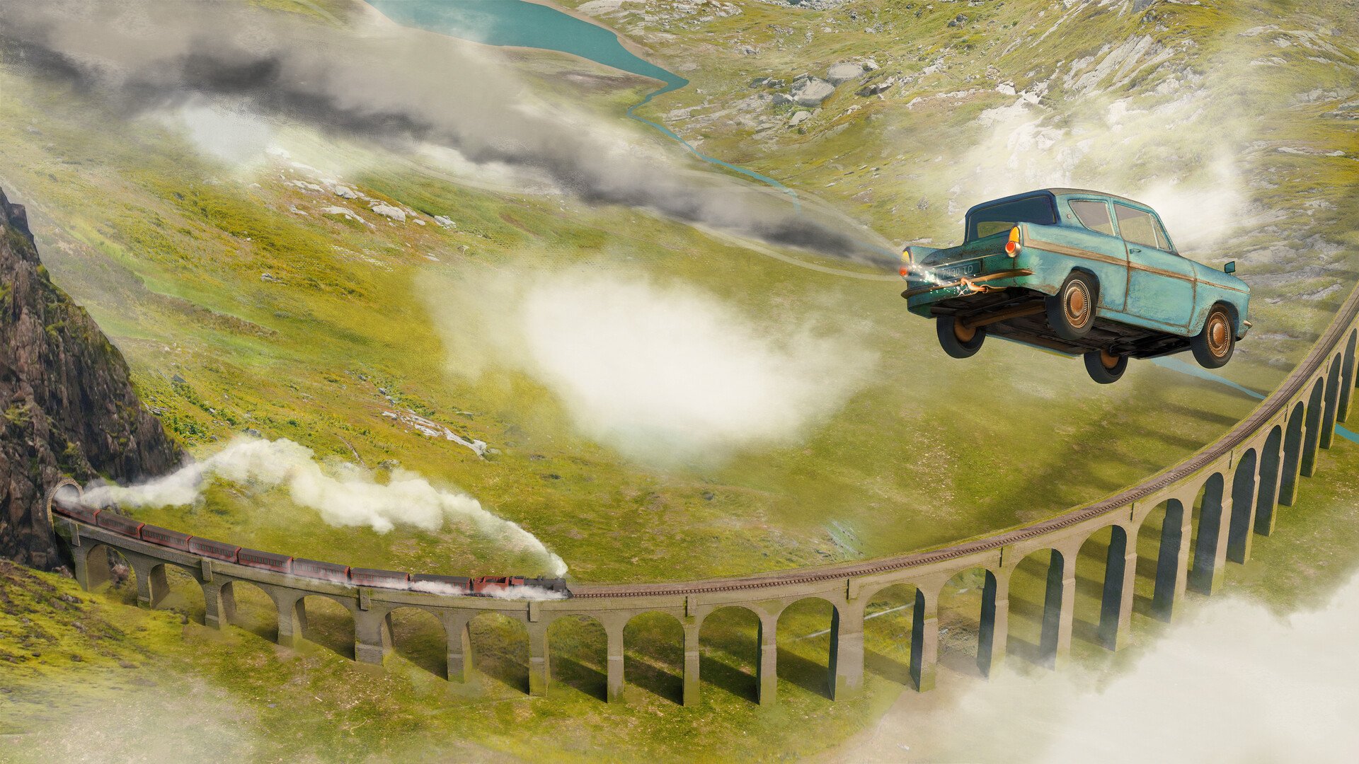 Harry Potter Flying Car Wallpapers