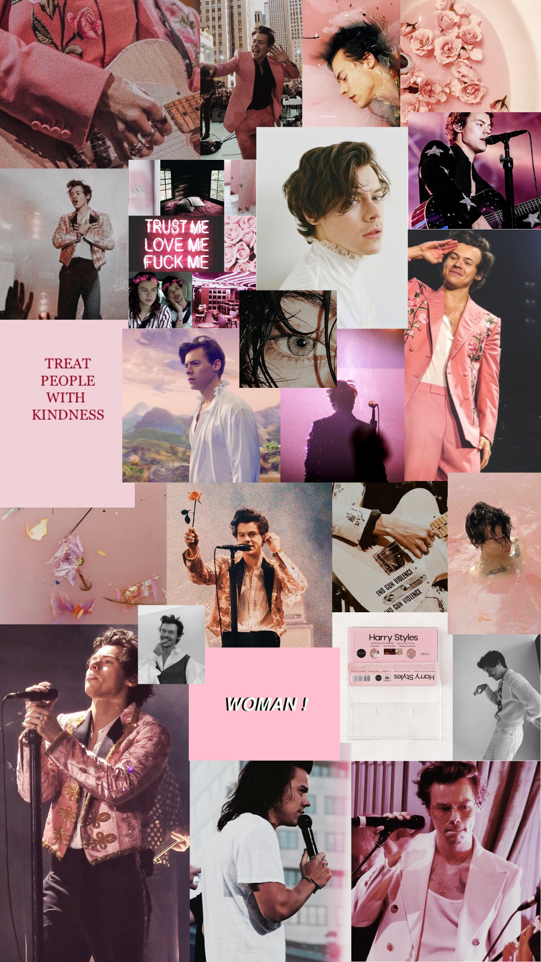 Harry Styles Collage Aesthetic Wallpapers