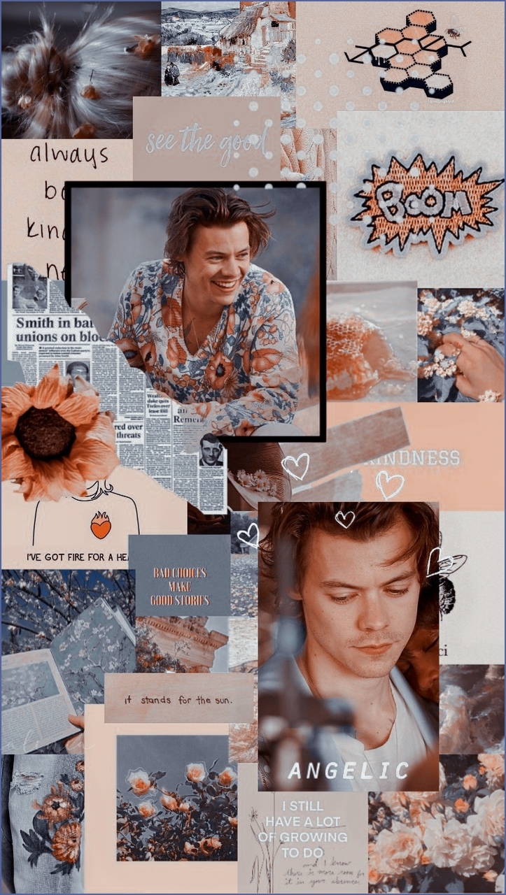 Harry Styles Collage Aesthetic Wallpapers