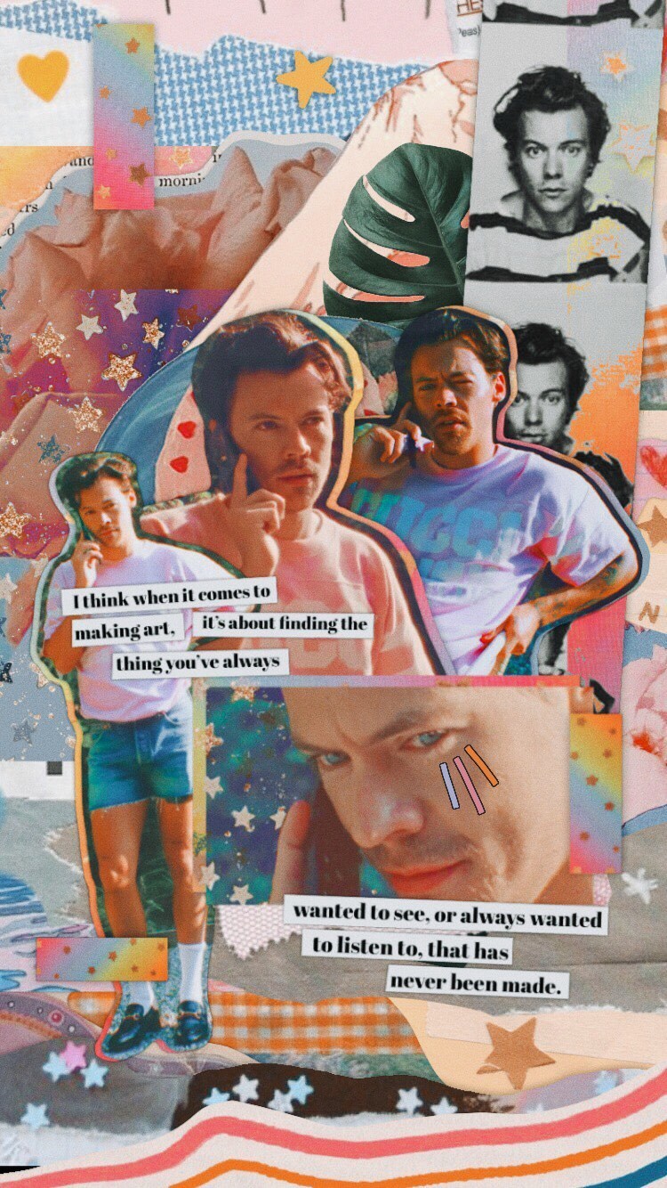 Harry Styles Collage Aesthetic Wallpapers