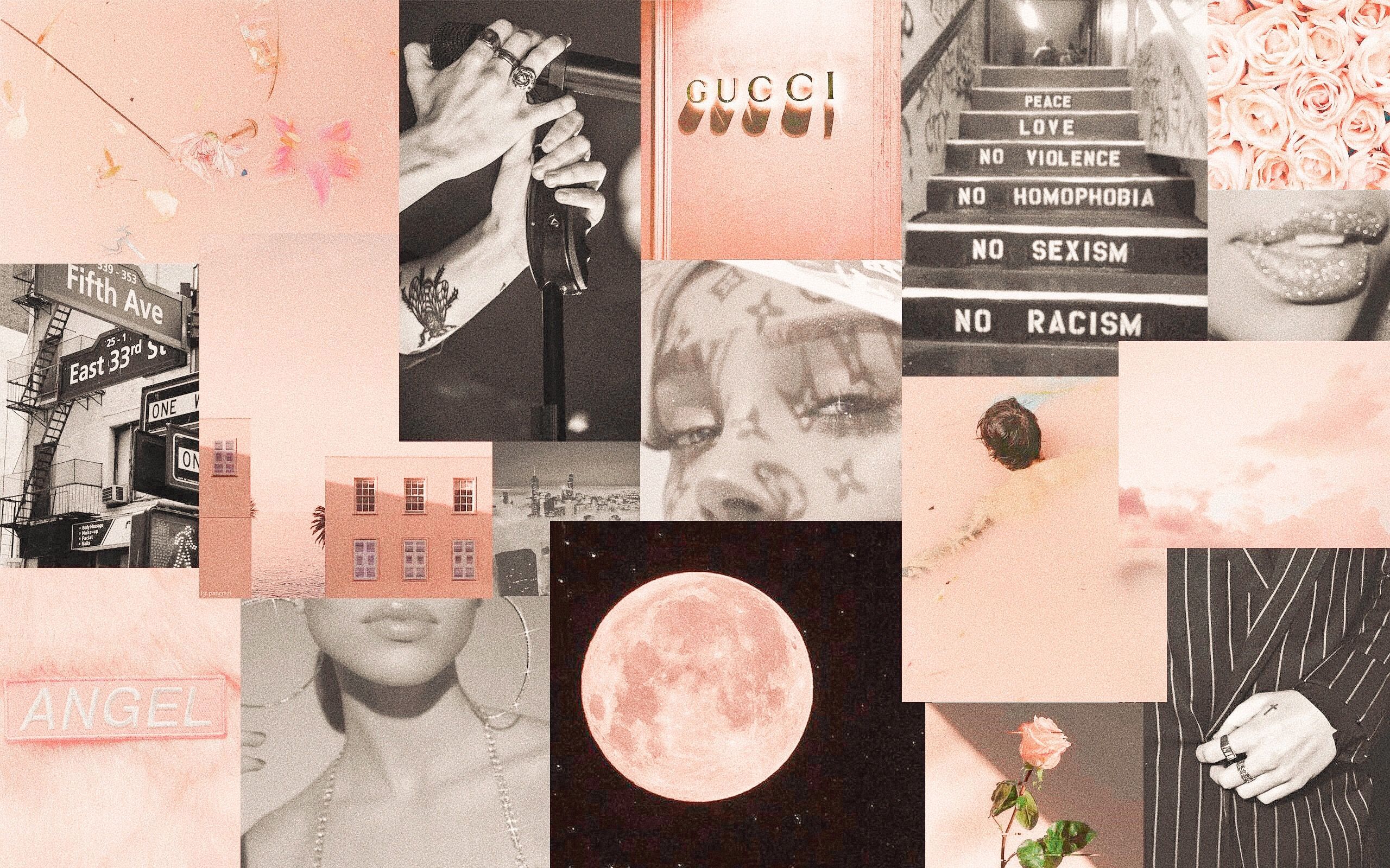 Harry Styles Collage Aesthetic Wallpapers