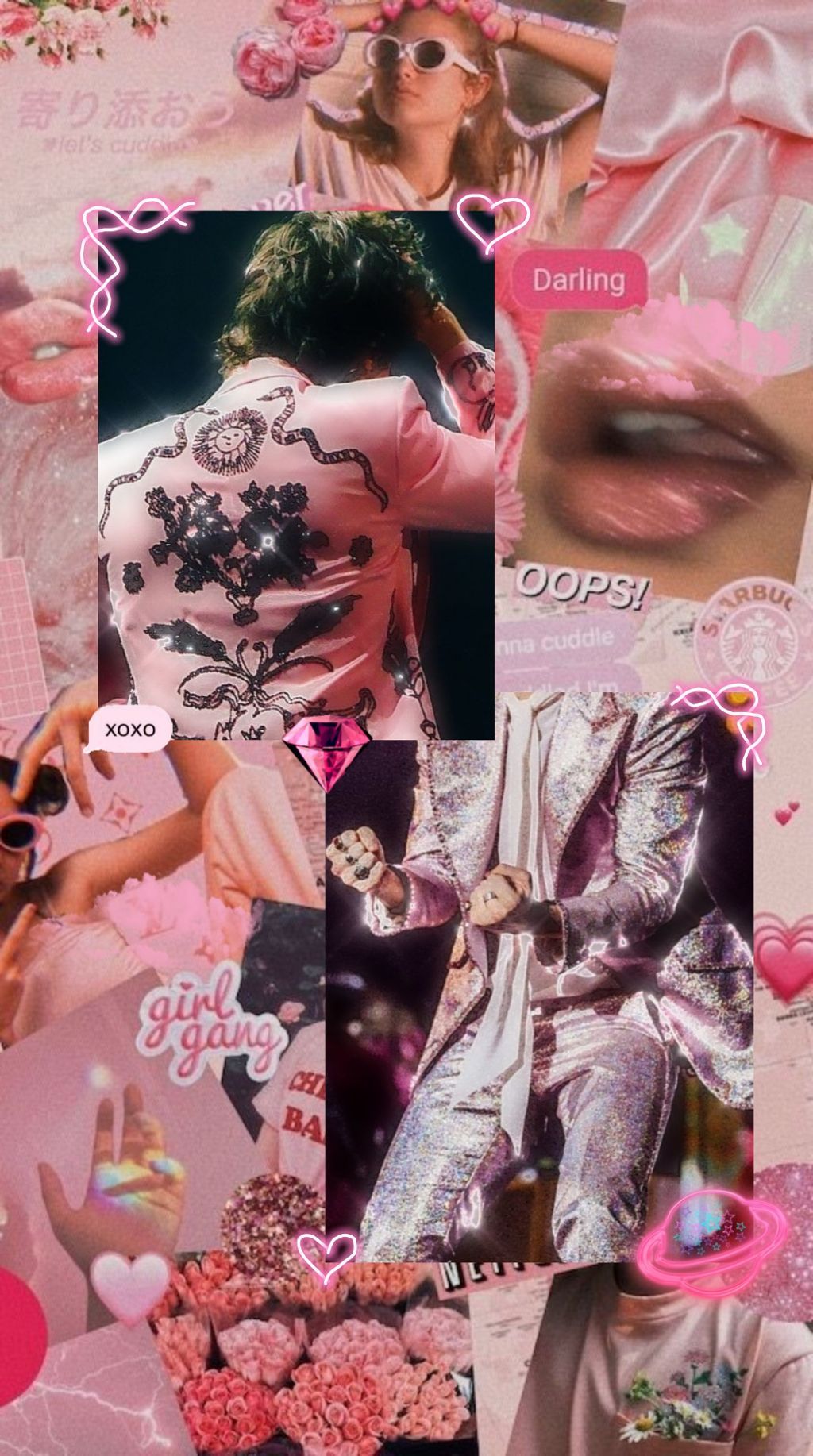 Harry Styles Collage Aesthetic Wallpapers