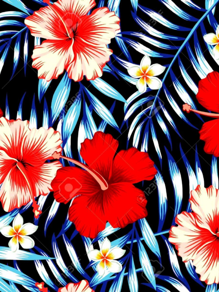 Hawaiian Floral Wallpapers