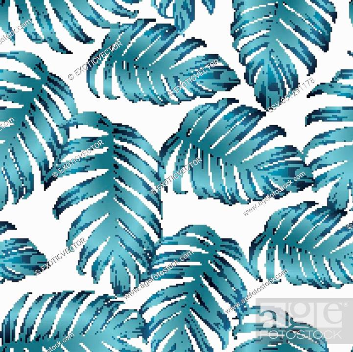 Hawaiian Print Background Vintage