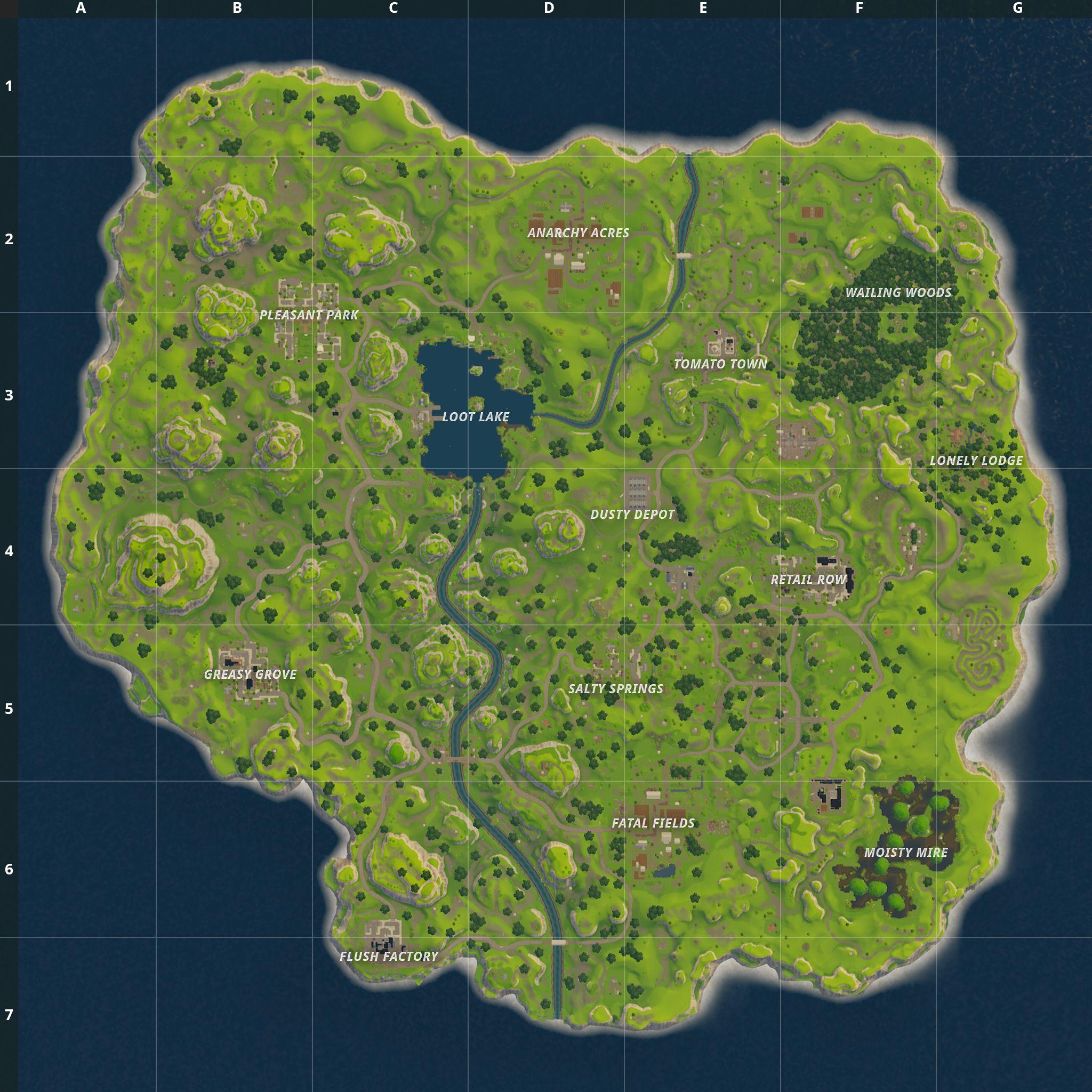 Hd Fortnite Map Wallpapers