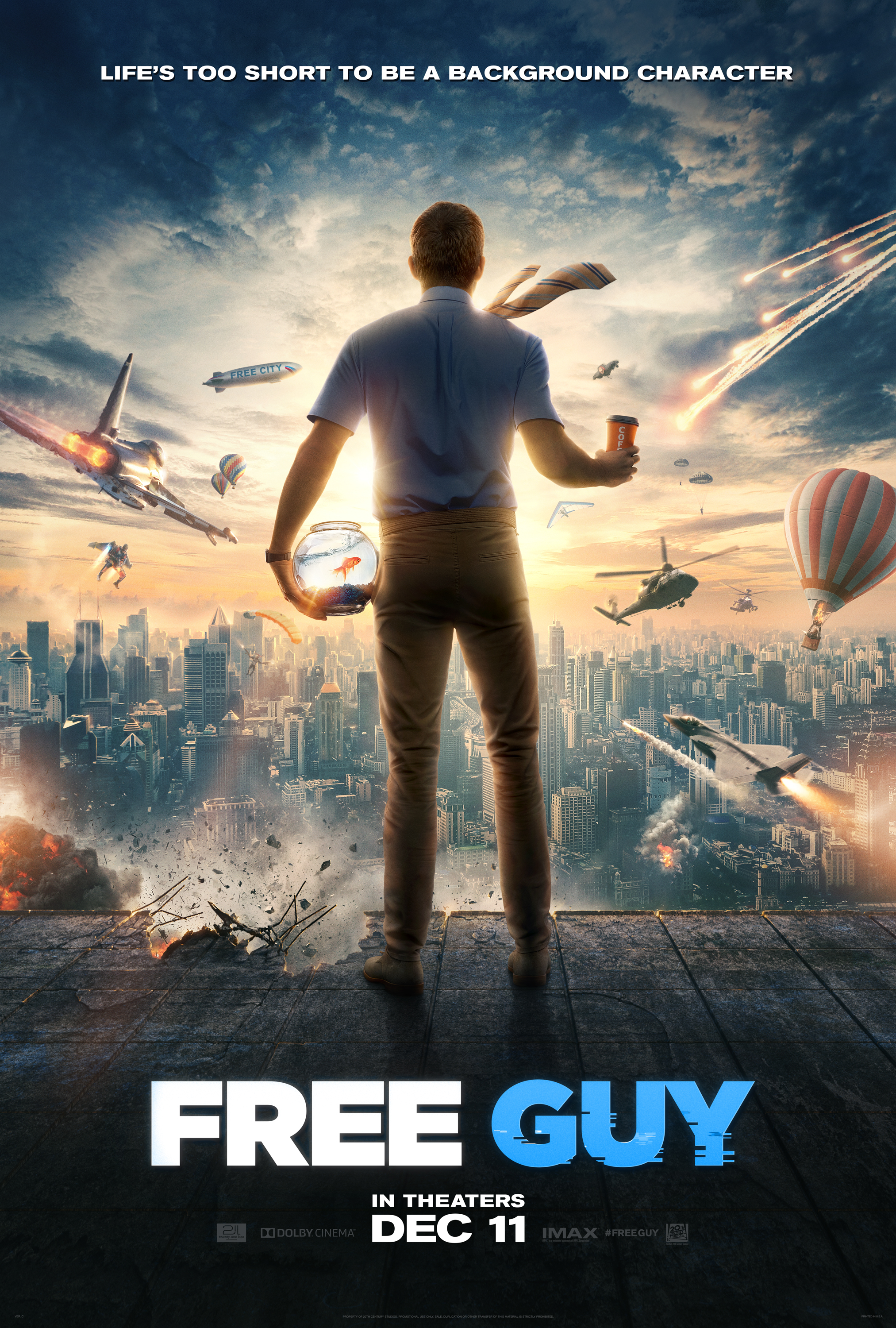 Hd Poster Of Free Guy Movie Wallpapers