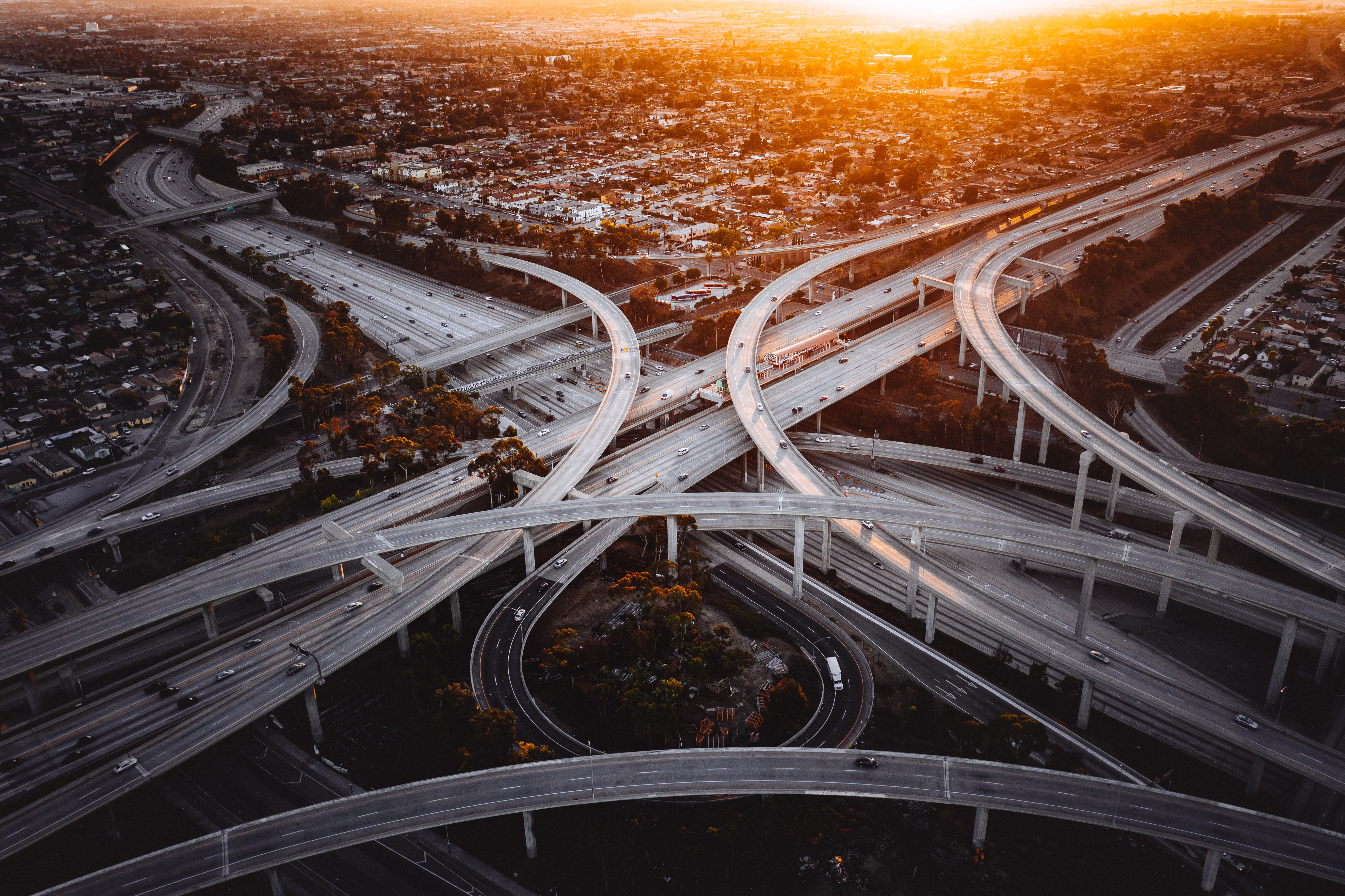 Hd Road View With Sunset Wallpapers