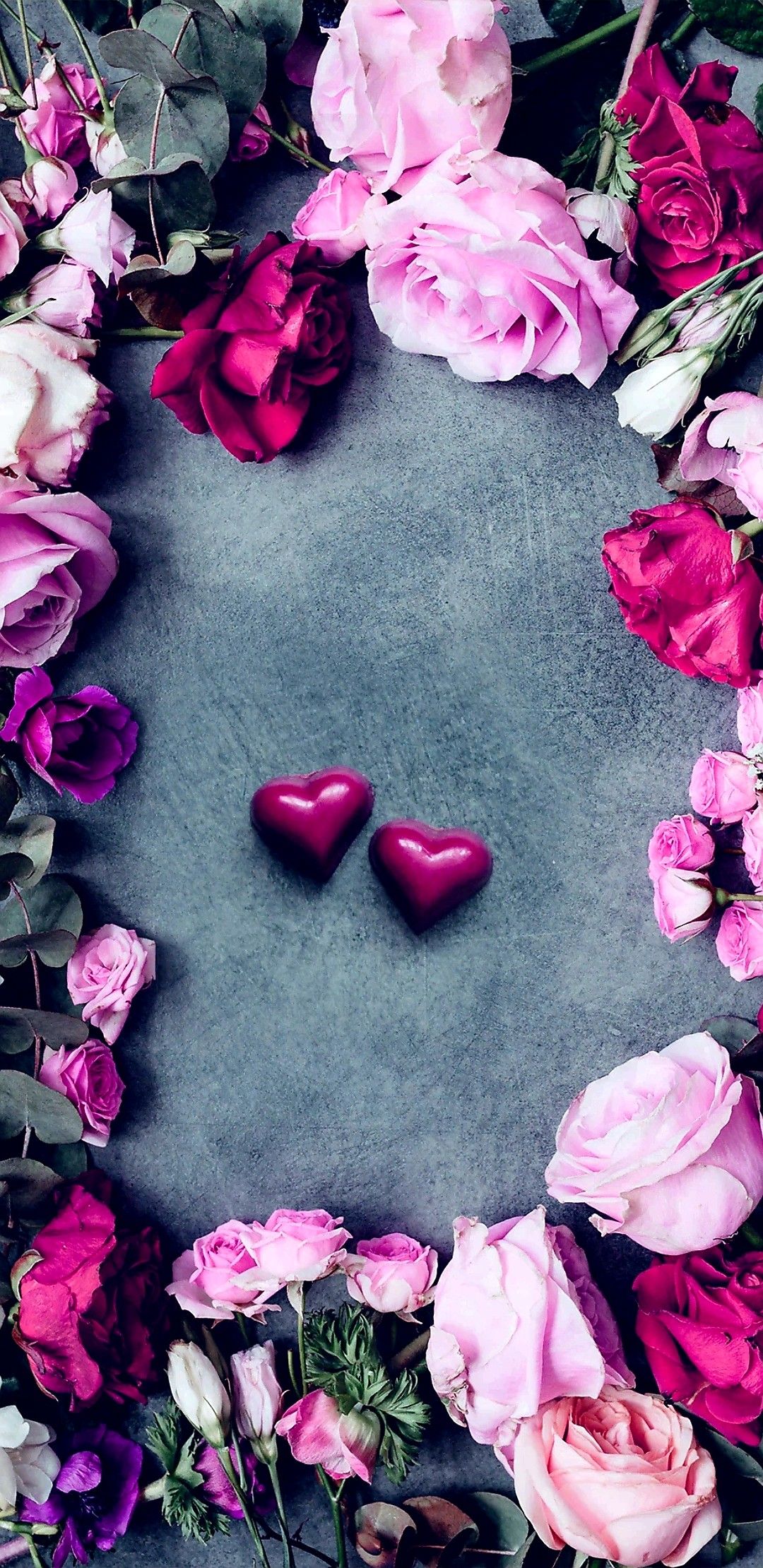 Heart And Flowers Images Wallpapers