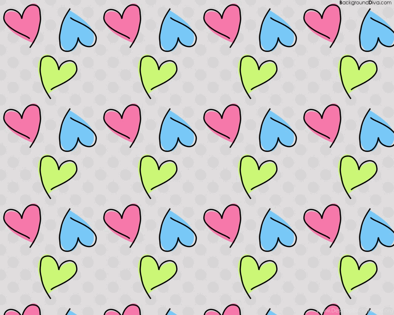 Hearts Desktop Background