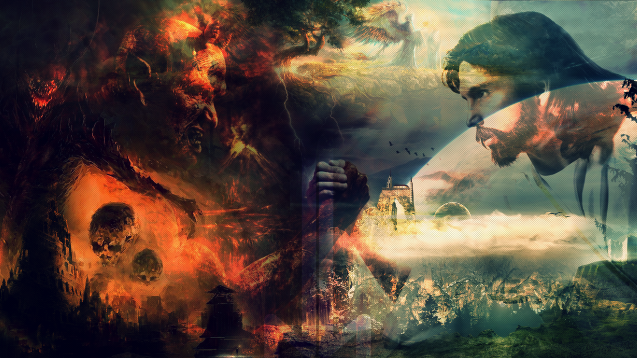 Heaven And Hell Background