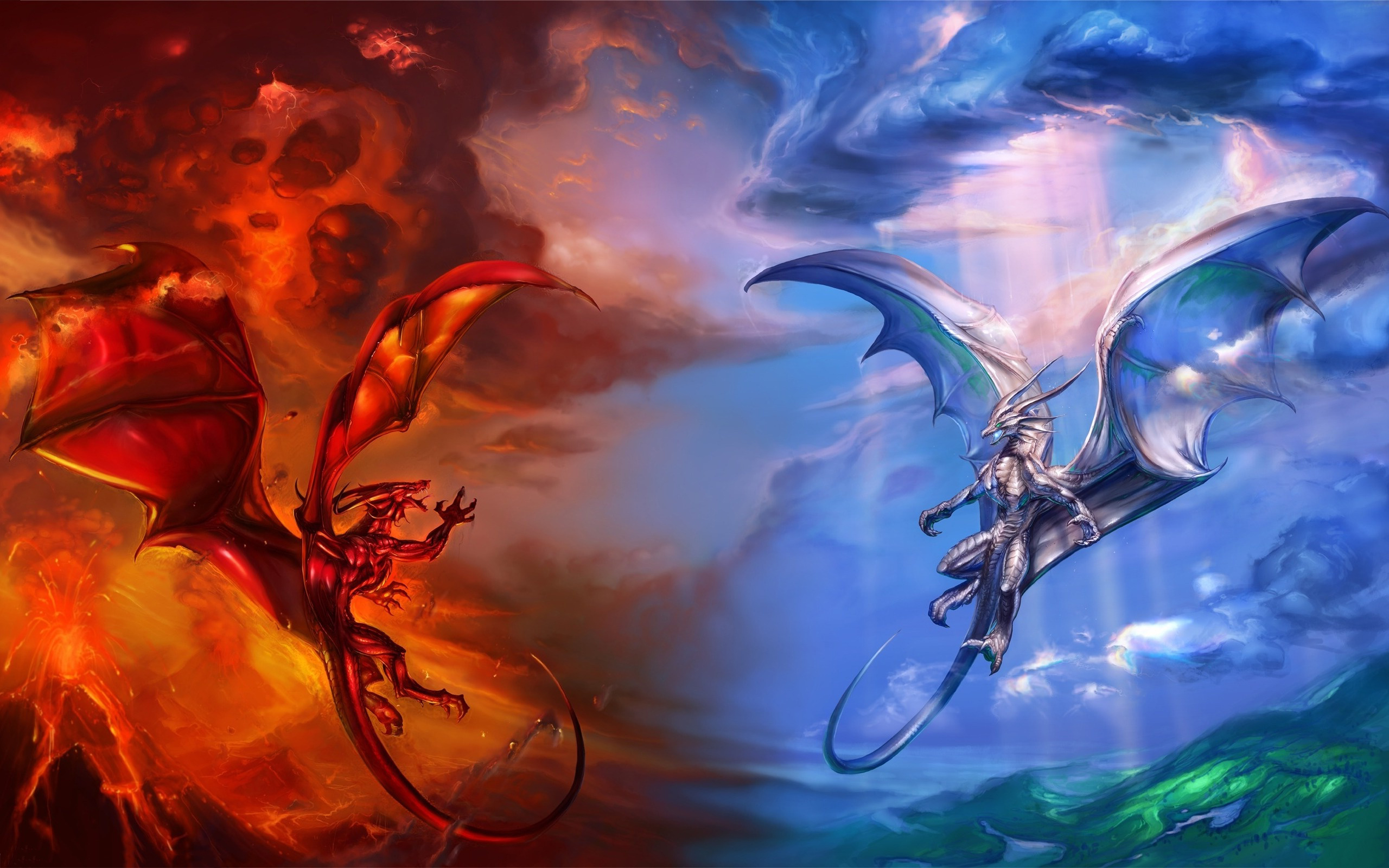 Heaven And Hell Background