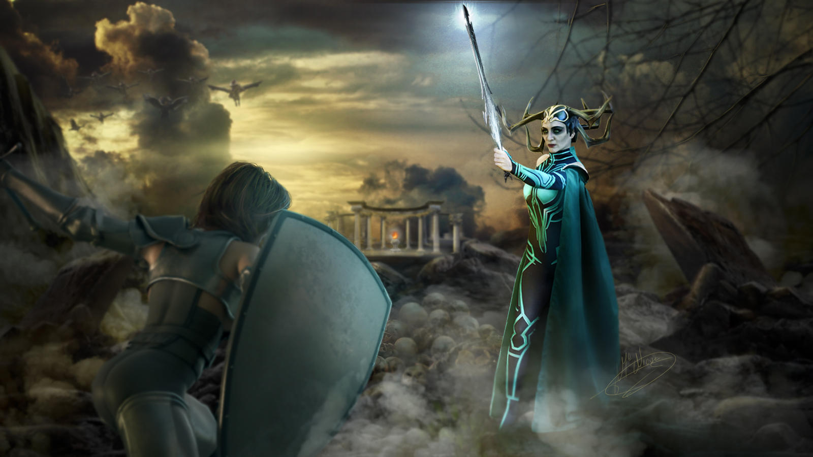 Hela Vs Valkyries Wallpapers