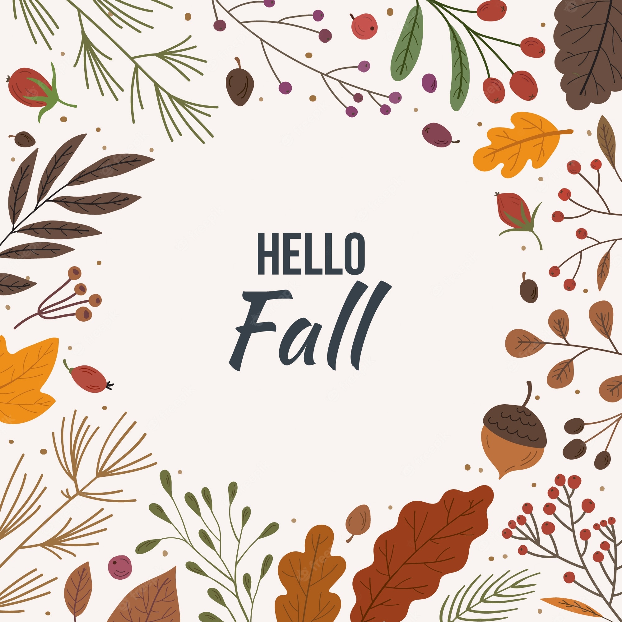 Hello Fall Background