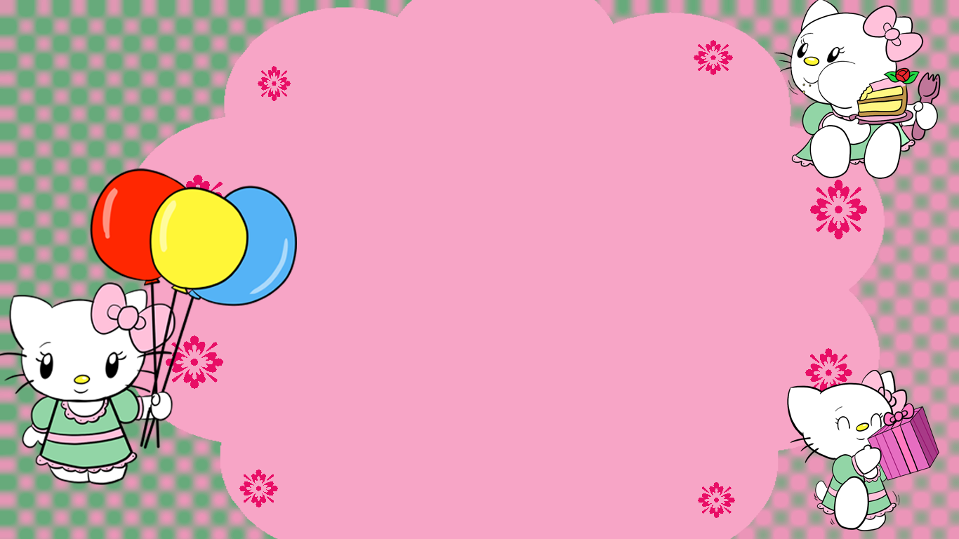 Hello Kitty Birthday Background