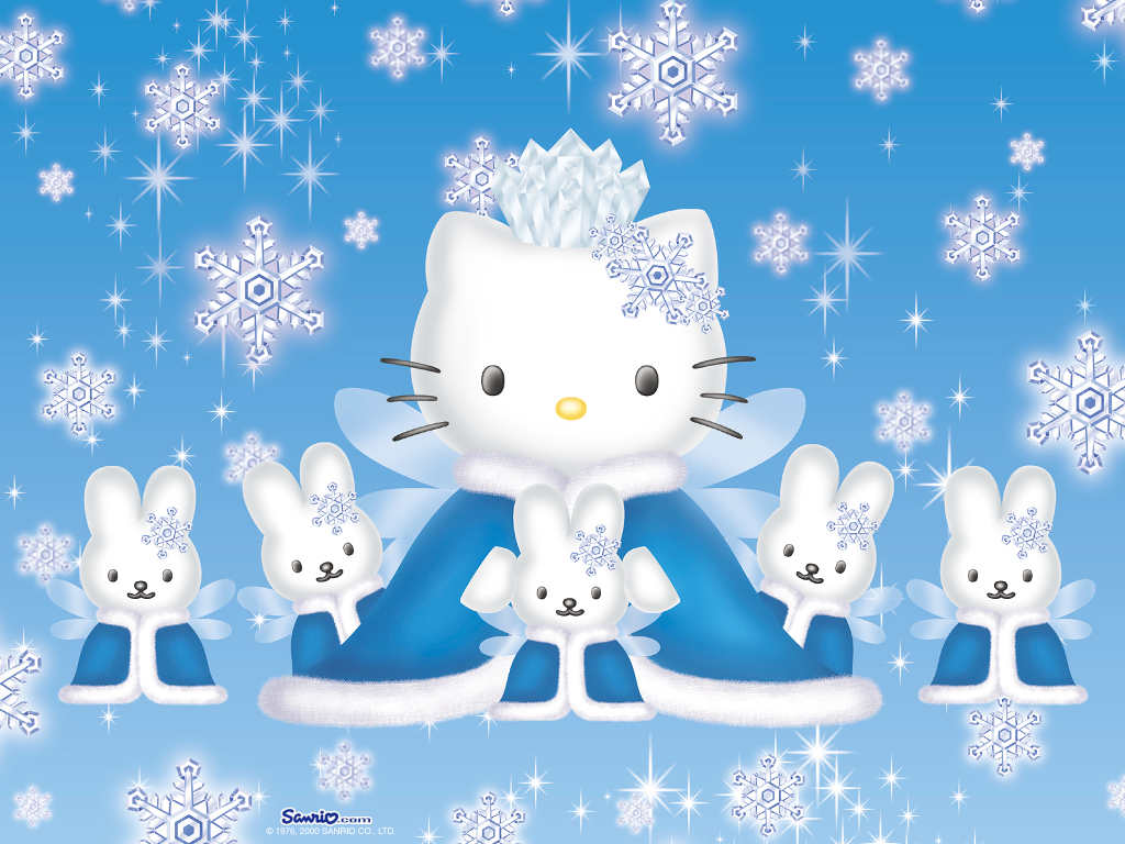 Hello Kitty Blue Wallpapers