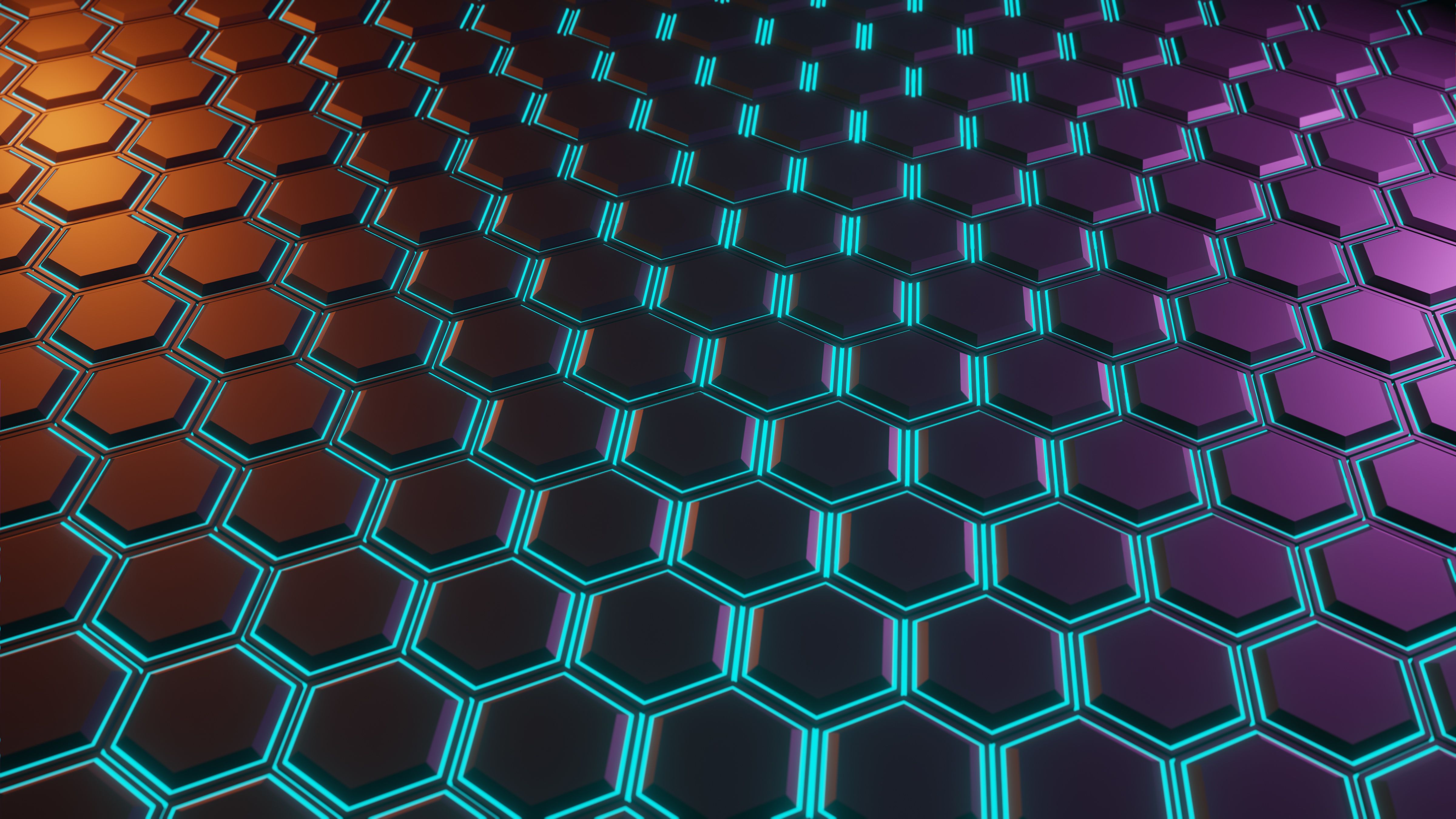 Hexagon 3D Pattern Wallpapers