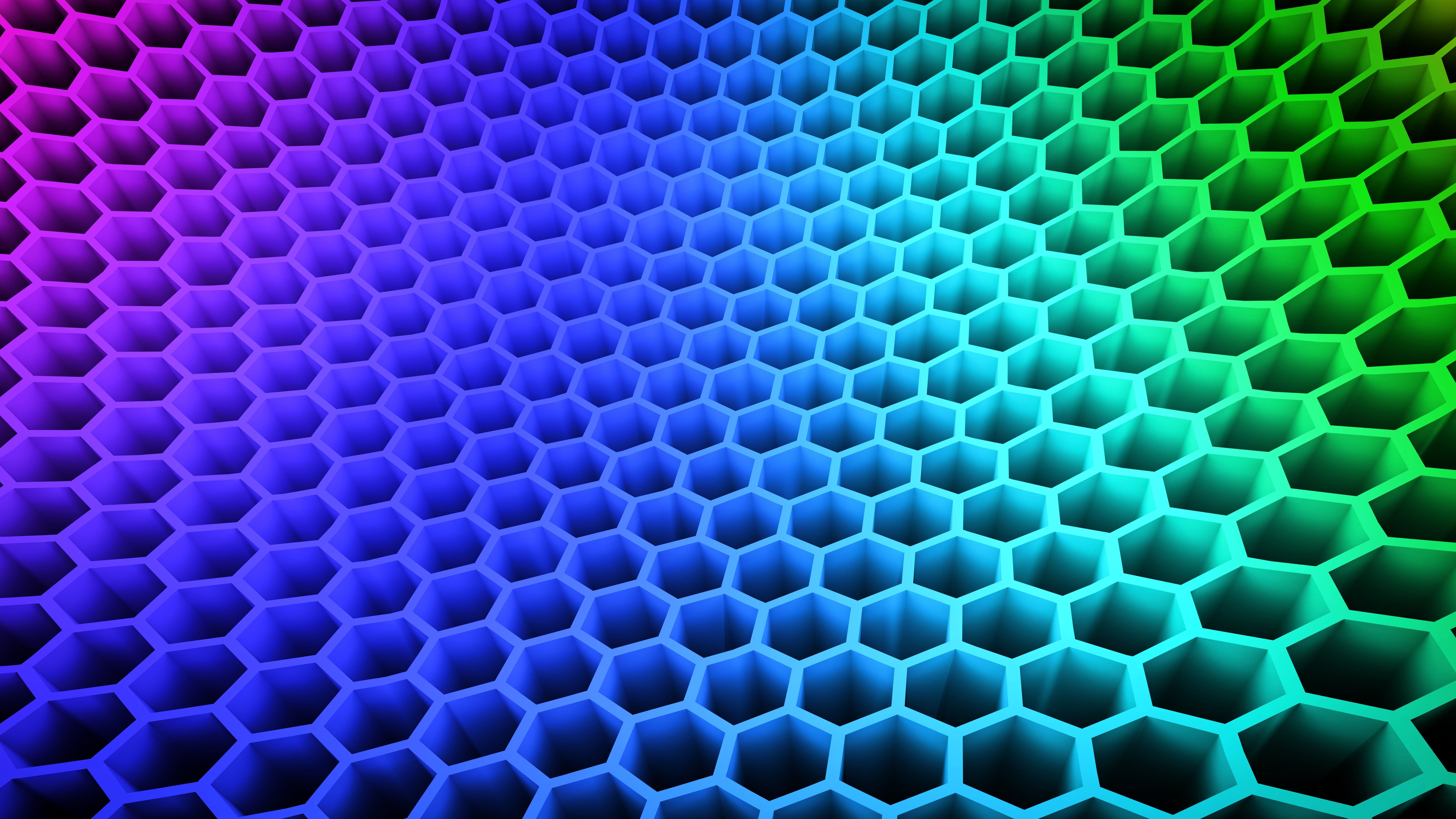 Hexagon 3D Pattern Wallpapers