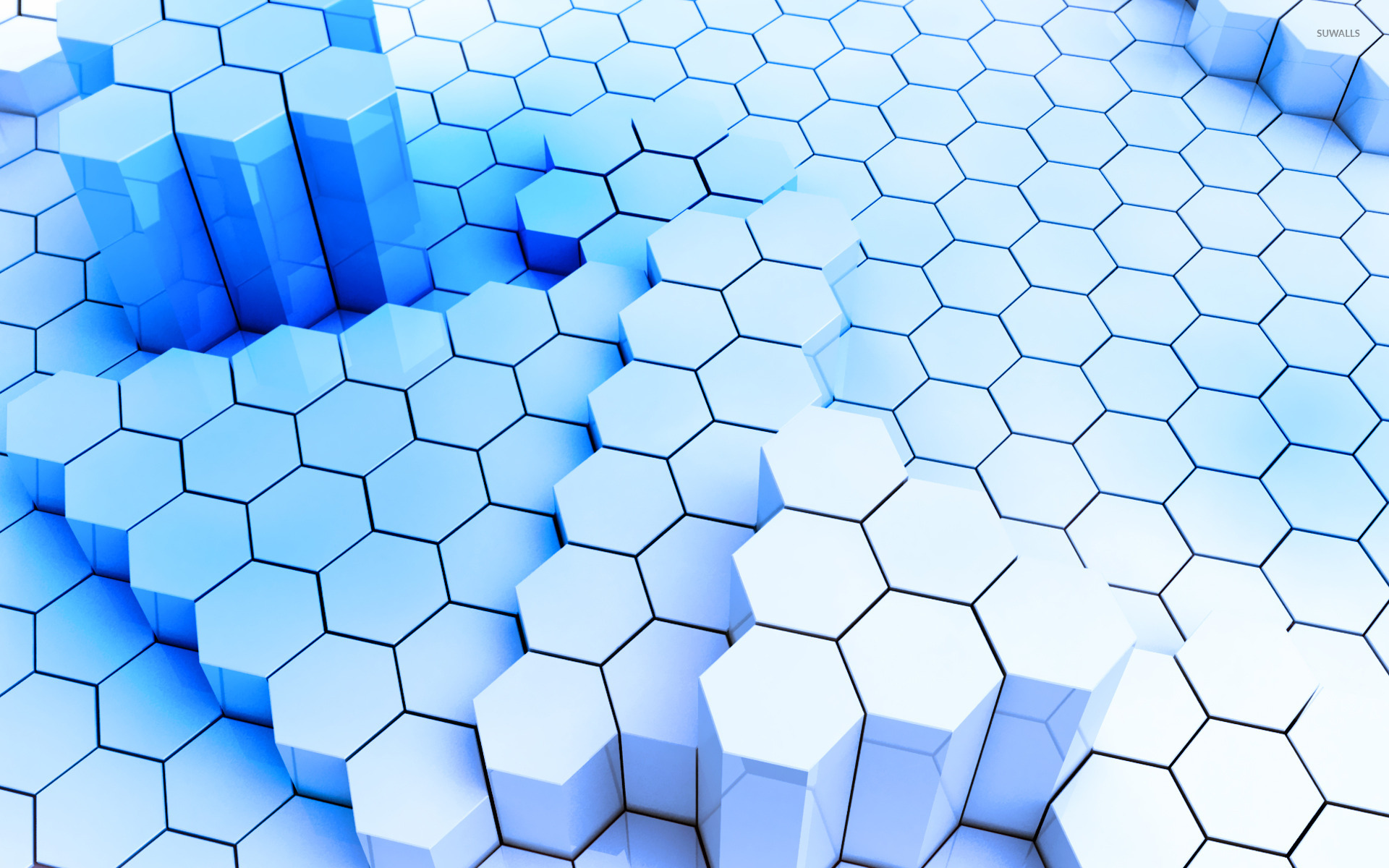 Hexagon 3D Pattern Wallpapers