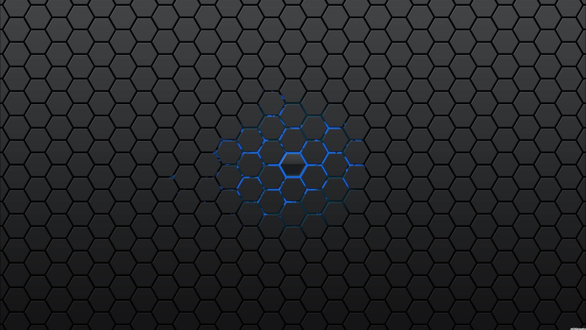 Hexagon Black Pattern Wallpapers