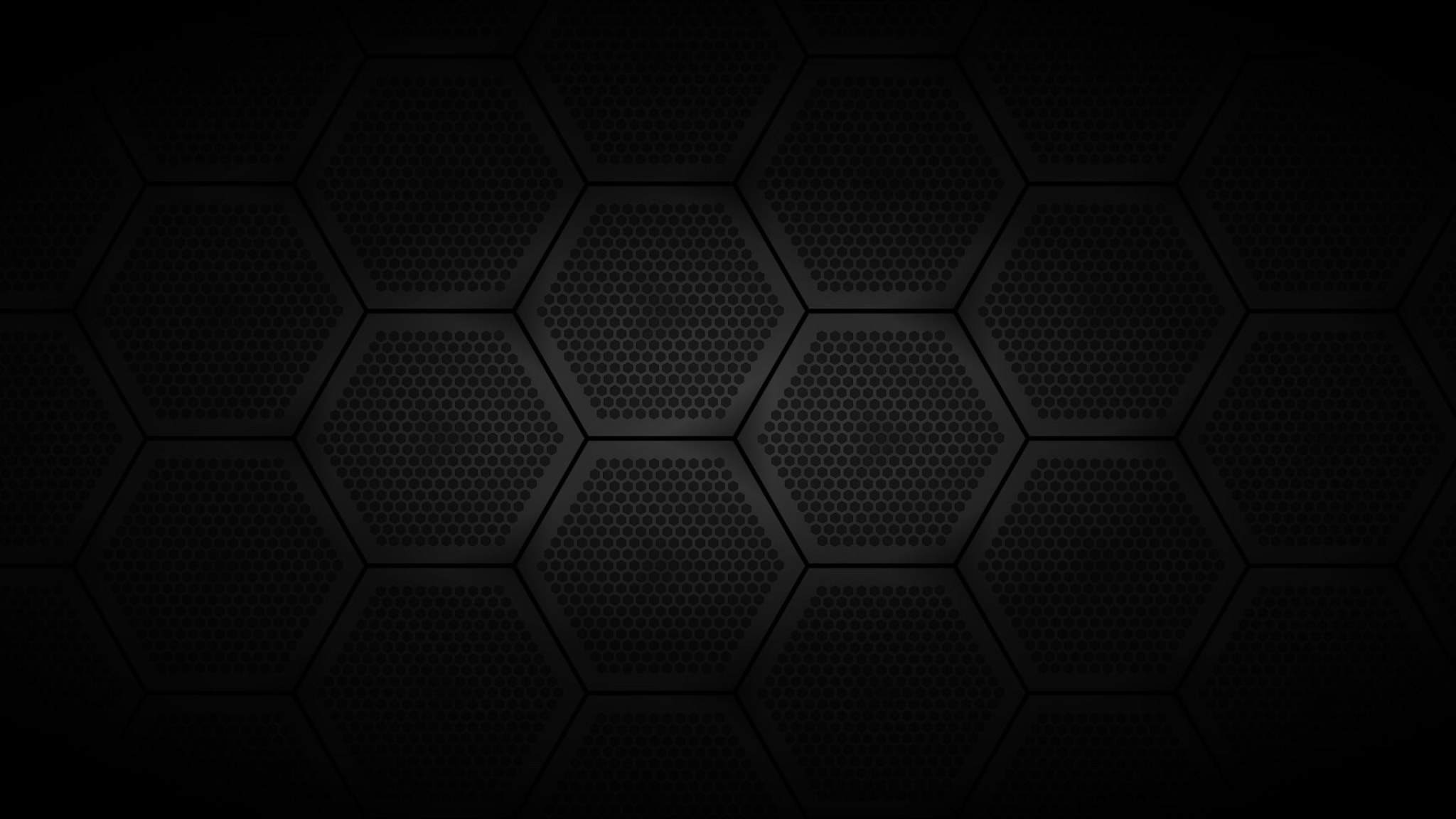 Hexagon Black Pattern Wallpapers