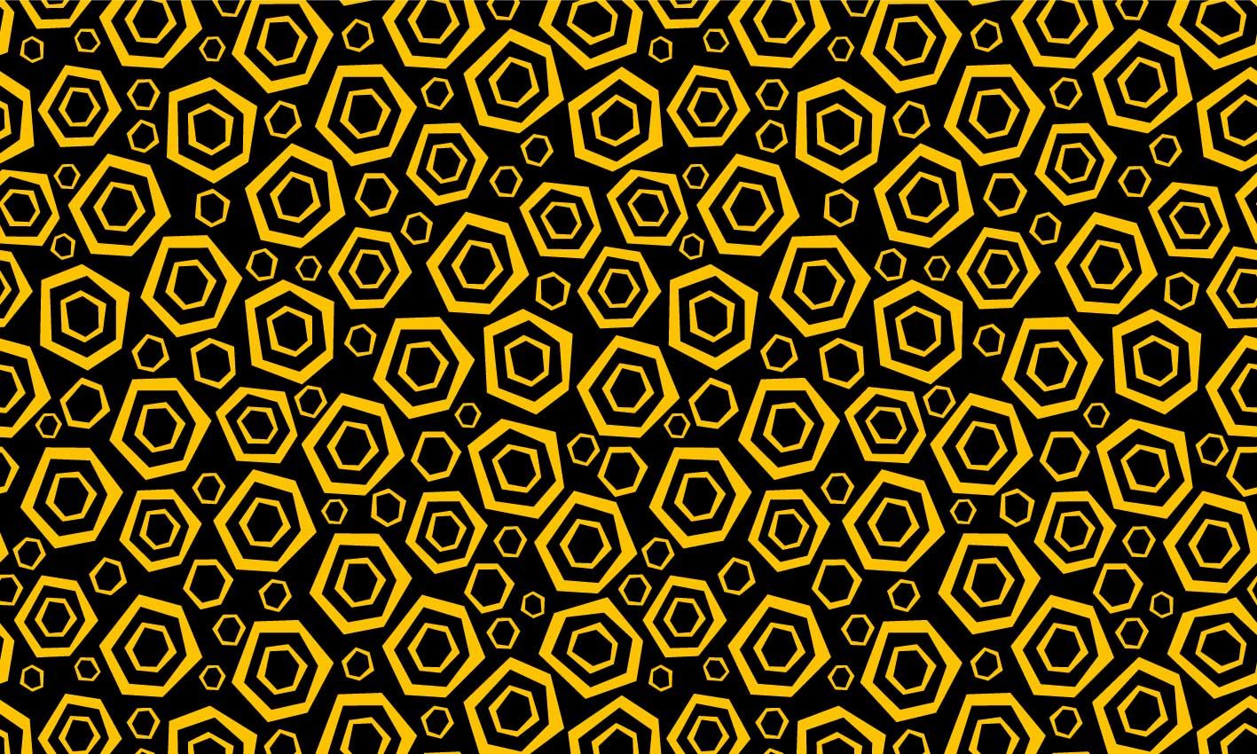 Hexagon Black Pattern Wallpapers