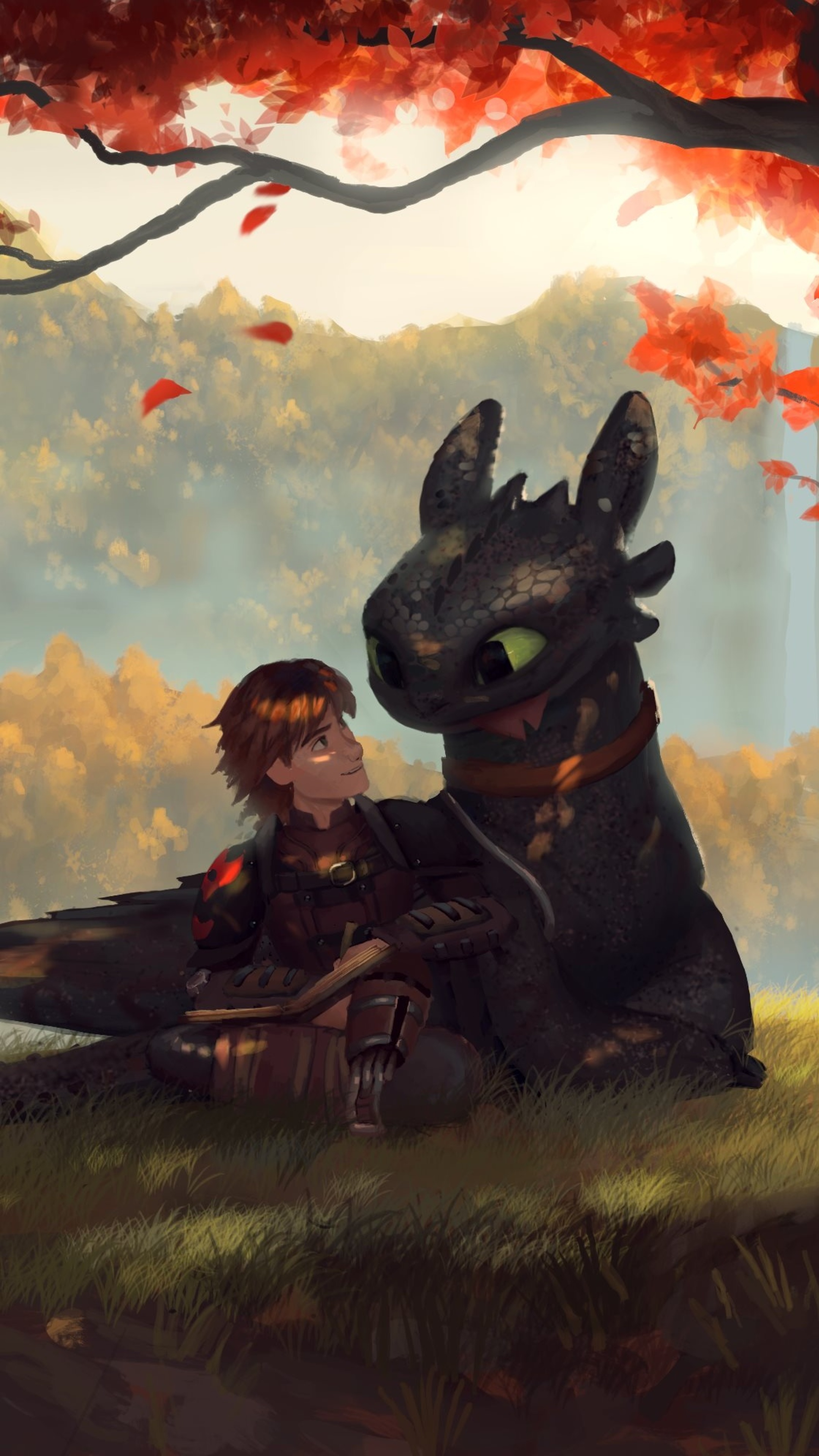 Hiccup And Toothless Artwork Wallpapers