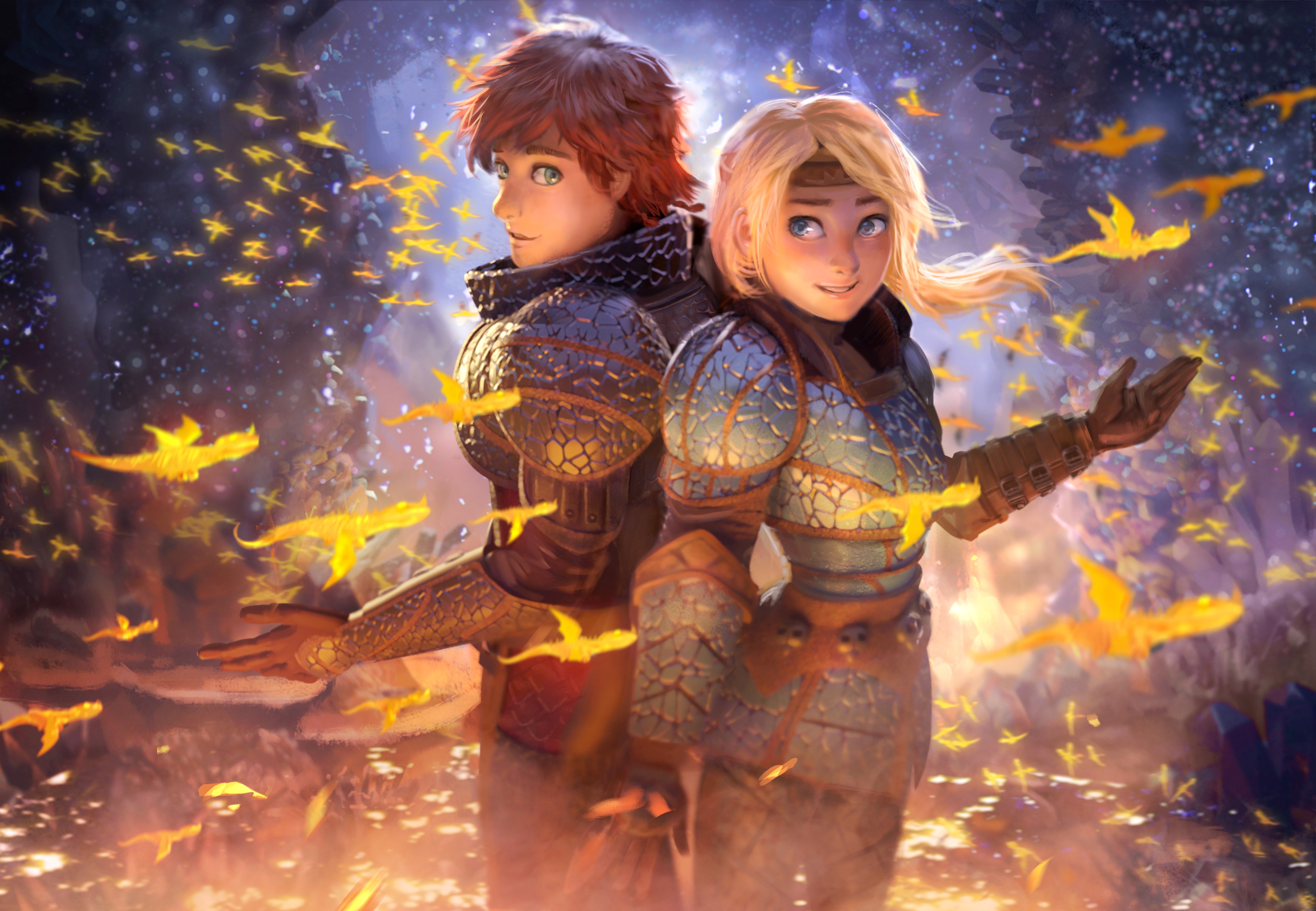 Hiccup And Toothless Artwork Wallpapers