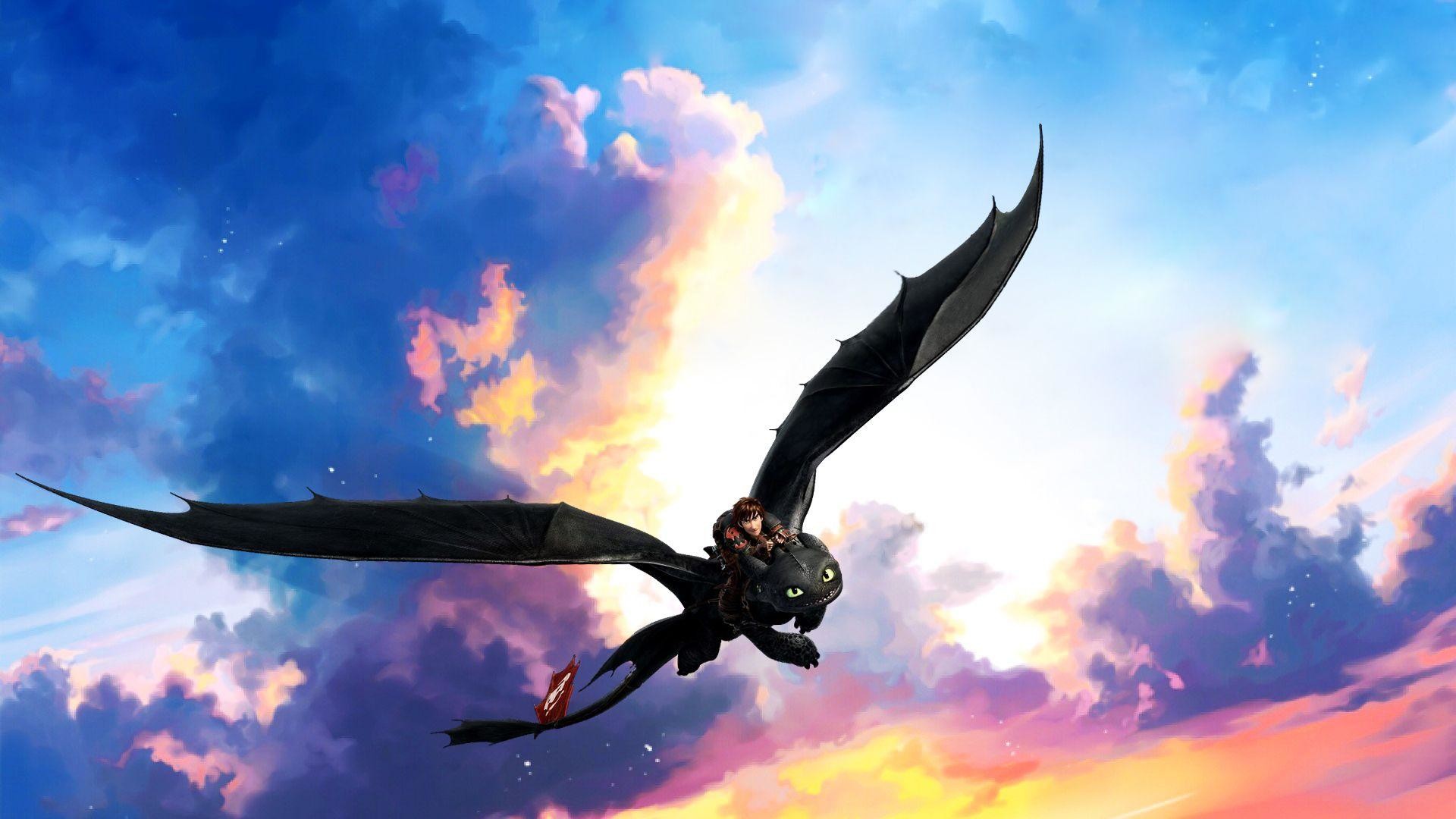 Hiccup And Toothless Flying Wallpapers