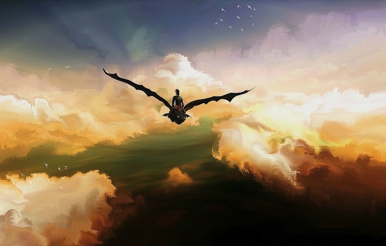 Hiccup And Toothless Flying Wallpapers