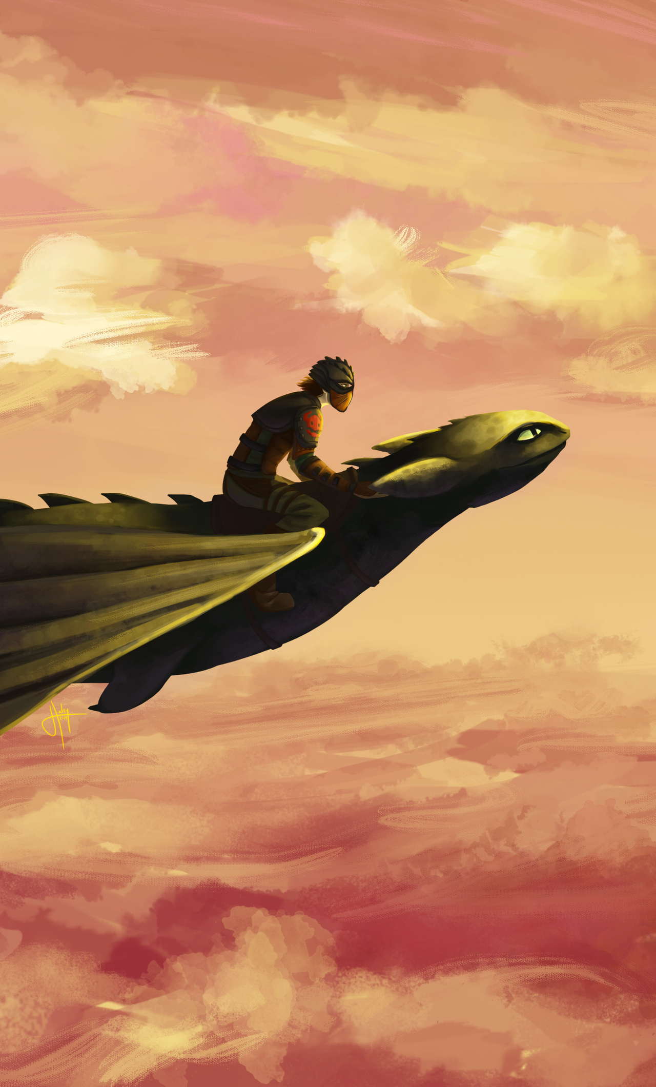 Hiccup And Toothless Flying Wallpapers