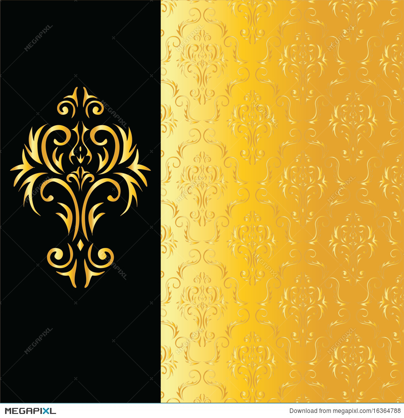 High Resolution Black And Gold Background