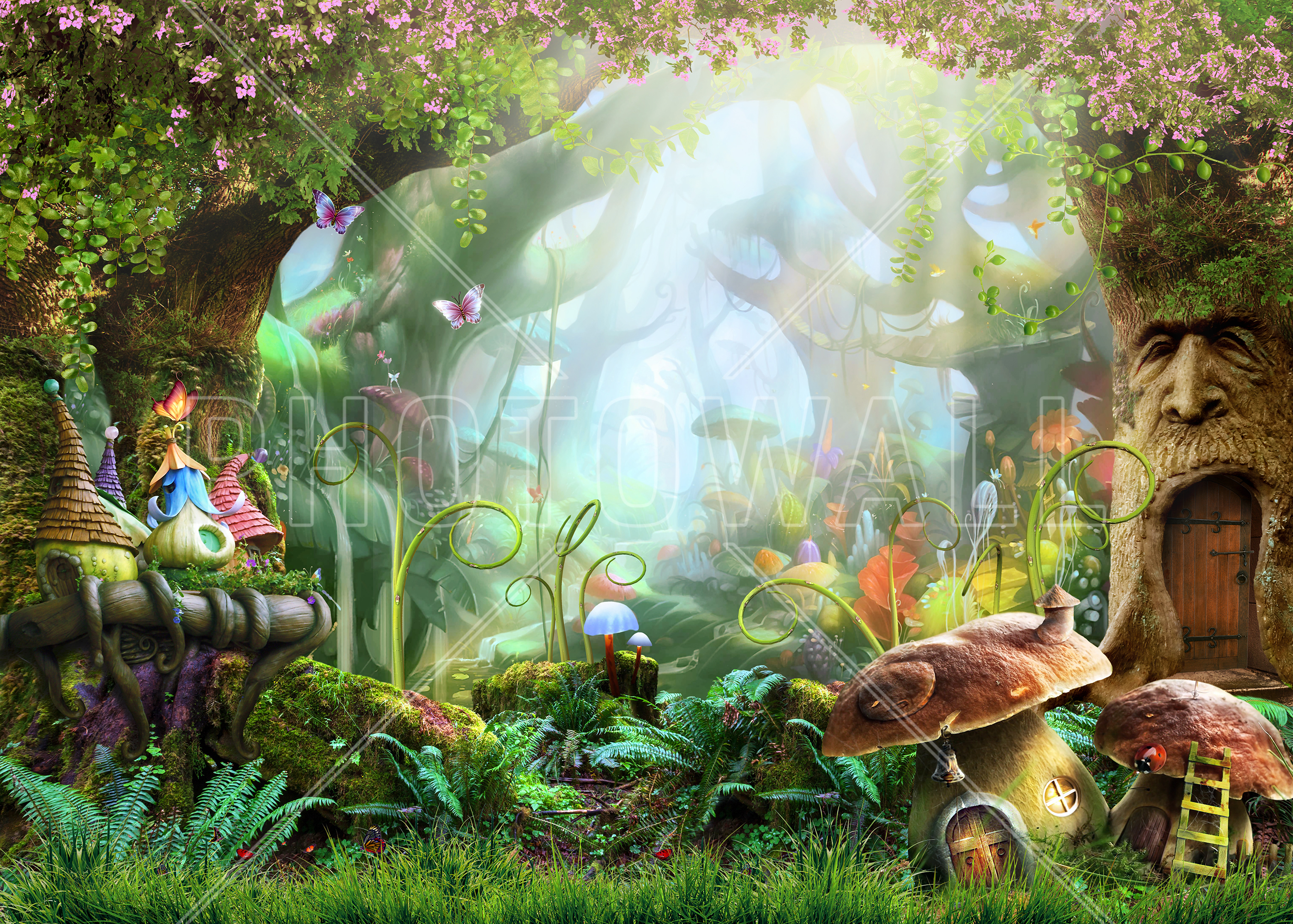 High Resolution Enchanted Forest Background